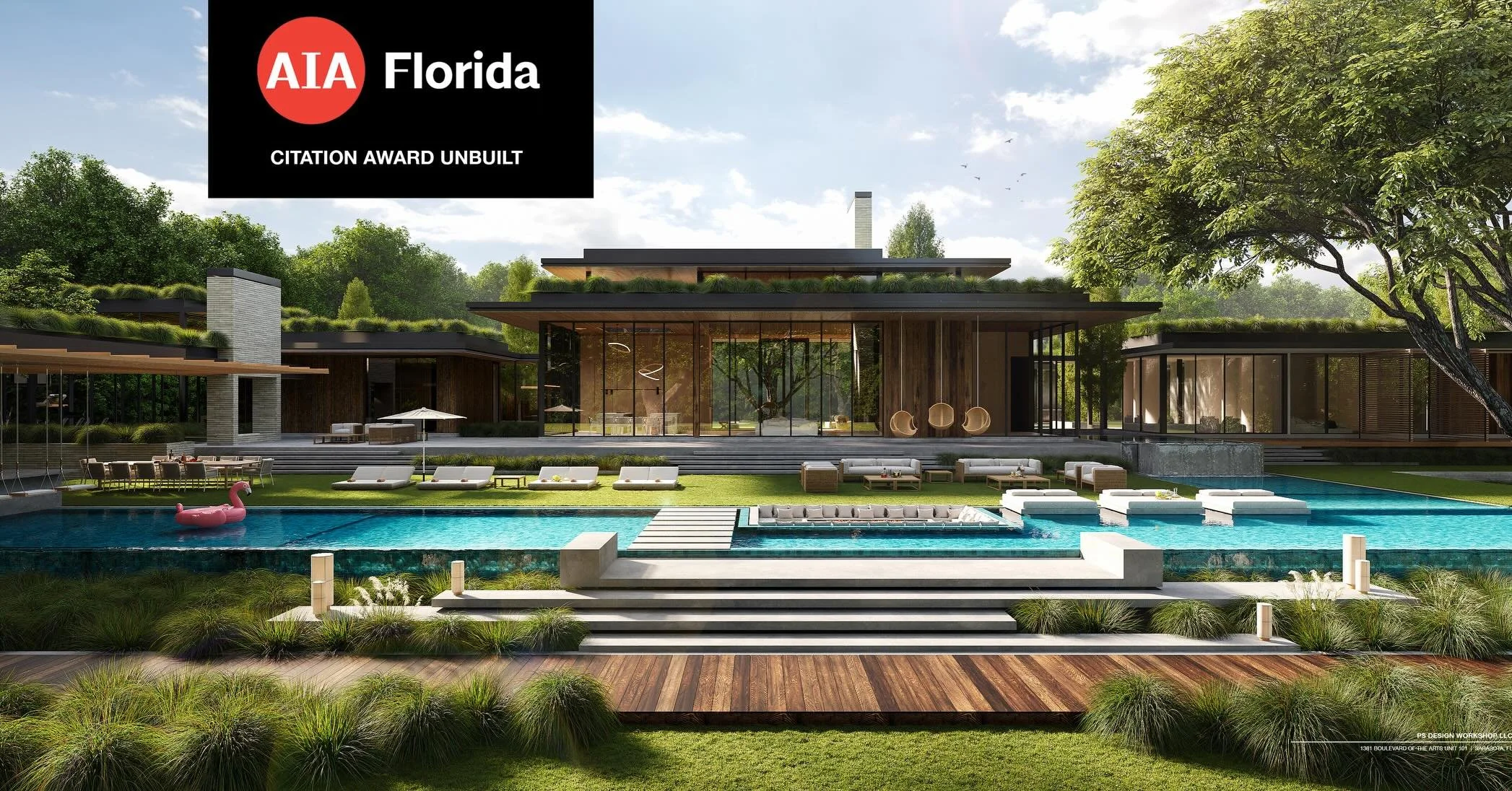🏆 We are proud to announce that our Old Oak Residence with has won an AIA FLORIDA CITATION AWARD FOR UNBUILT WORK ! @aia_florida 

The Unbuilt Award recognizes outstanding examples of recent, initially commissioned architectural designs not yet buil