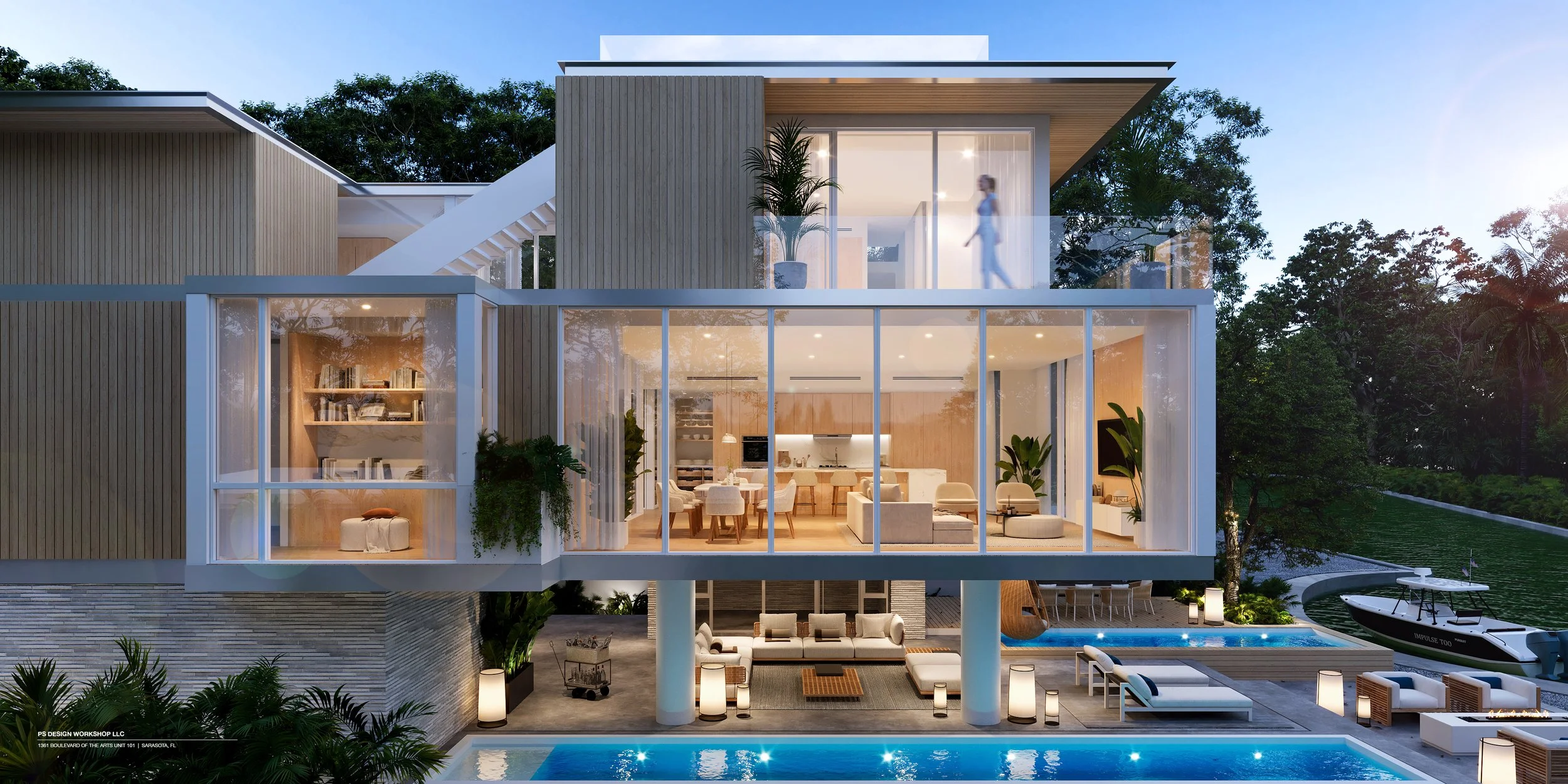 Sparbel Residence - Modern Waterfront Home in Progress in Siesta Key ...