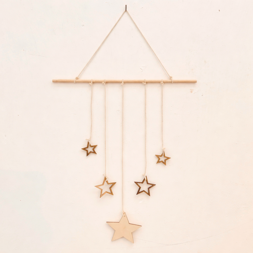 DIY Wooden Star Wall Hanging