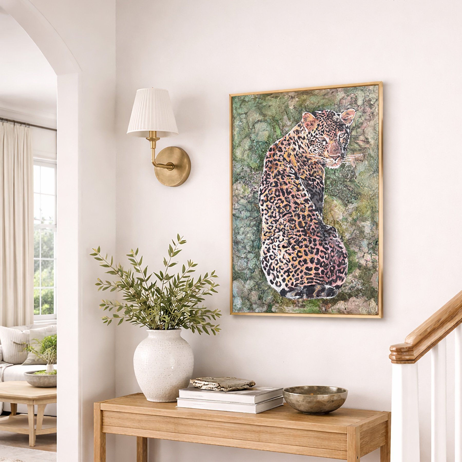 Leopard in the Rough shown in a home.jpg