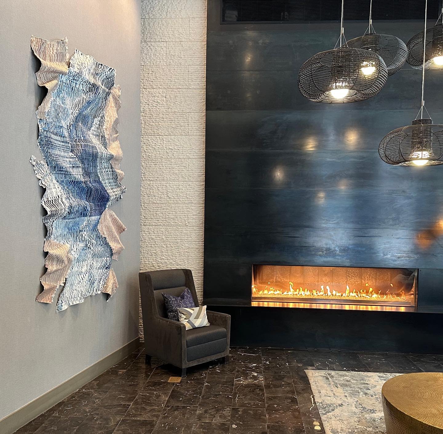 This commissioned piece by @kennynguyenclt is made of painted and sculpted silk and stands just over 8 feet tall. Kenny&rsquo;s beautiful work will be featured at our Cirrus project in Seattle, WA, designed by Weber Thompson @beyondthetrace