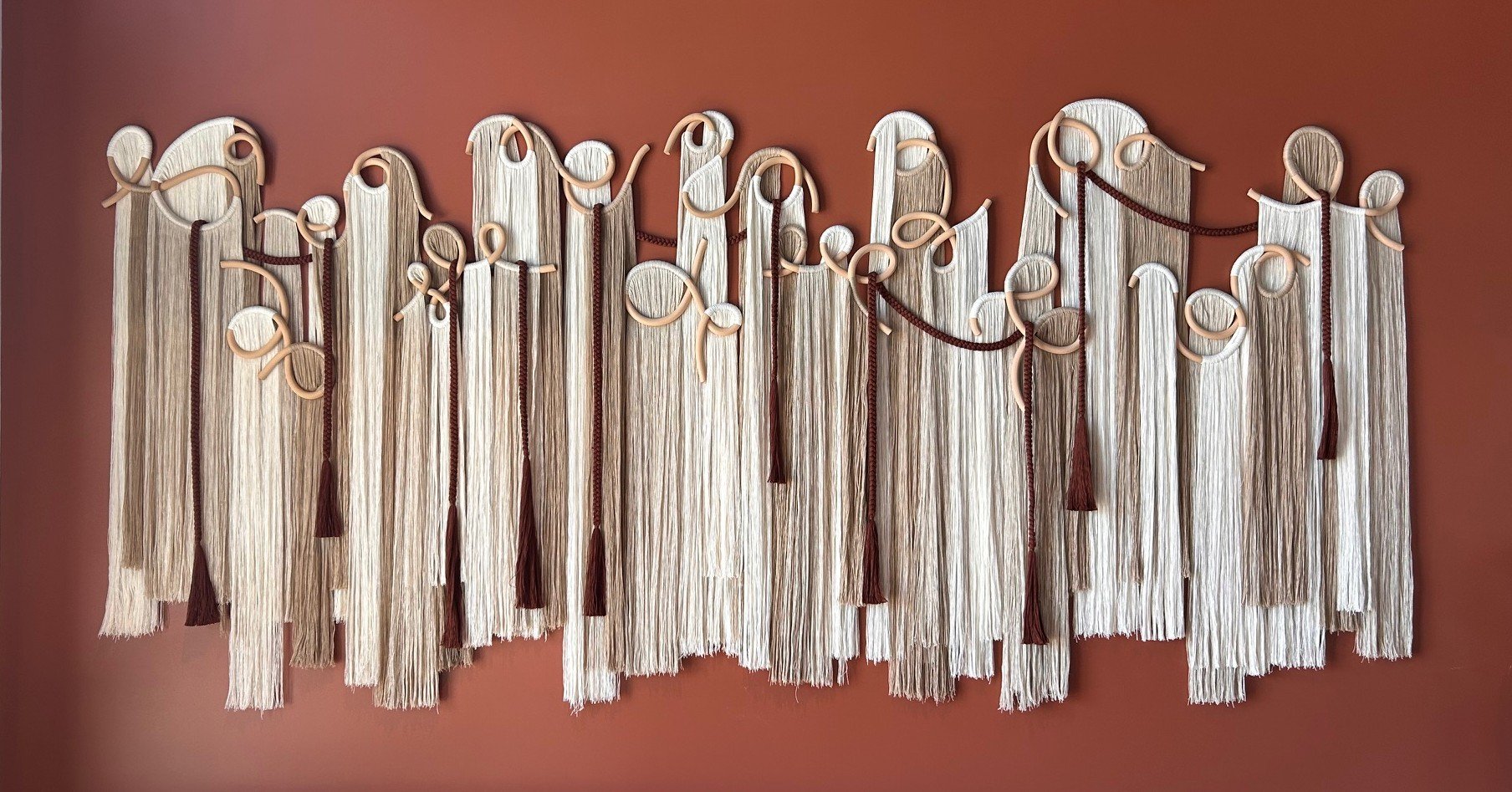 Karen Gayle Tinney @karengtinney is an artist who combines textiles and ceramics to make beautifully textured works that explore the duality of the two unique materials. 

Recently, Gayle completed two stunning commissioned works for a project in San