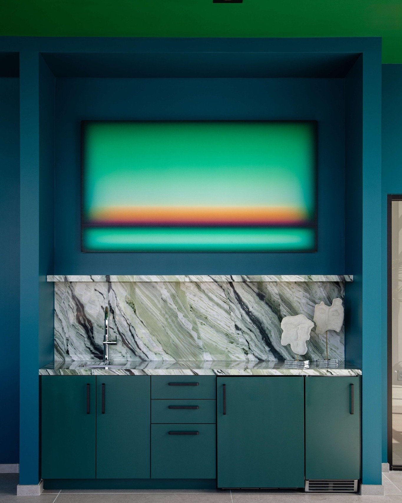 Patrick Deangelis @patrick_deangelis is an oil painter based in Southern California whose work explores light and color harmonies within vast atmospheric spaces. 

We recently commissioned Patrick to paint a new work, &quot;Emerald Skies&quot; for ou