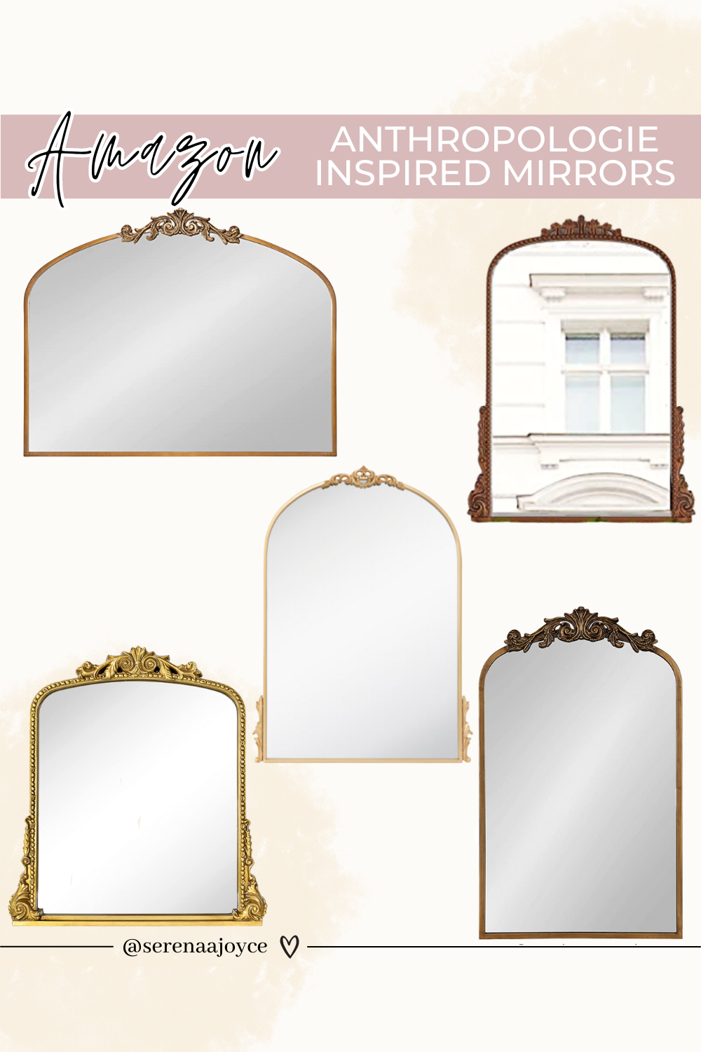 Anthropologie Look For Less Mirrors From Amazon