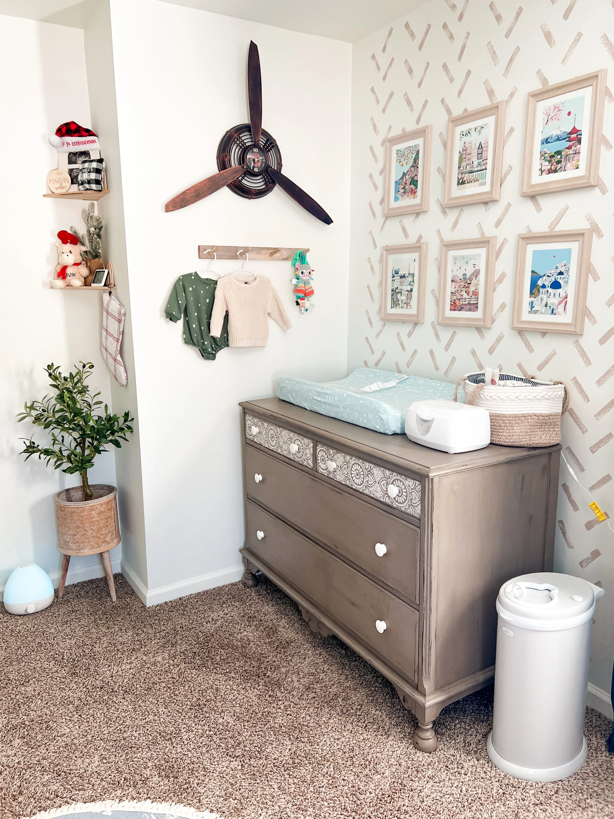 Travel Baby Nursery Theme: Boho Gender Neutral