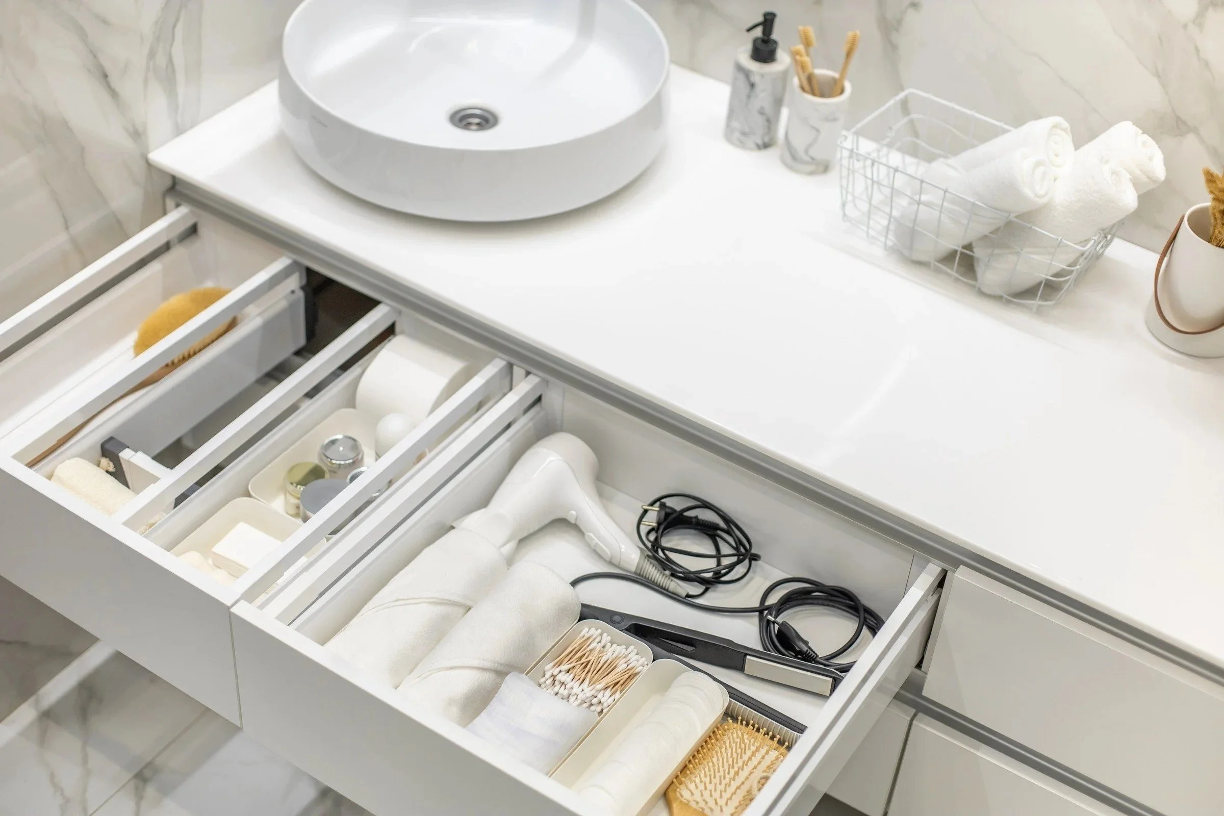 bathroom organization