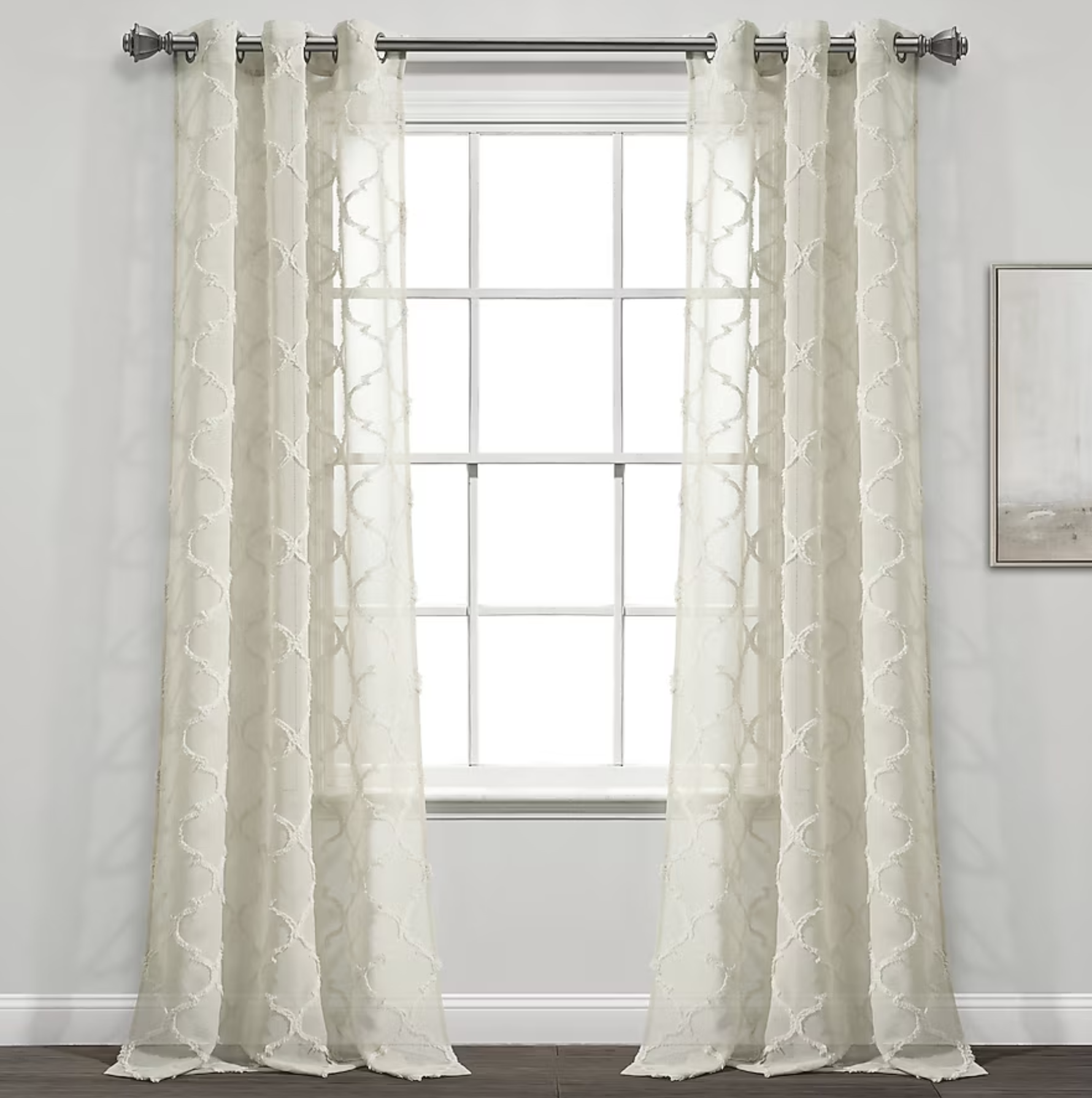 Neutral Sheer Grommet Curtains [shop]