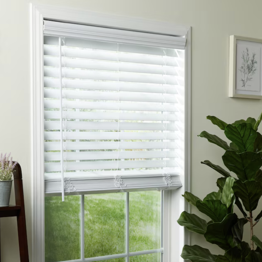 Inexpensive Faux White Wood Blinds [shop]