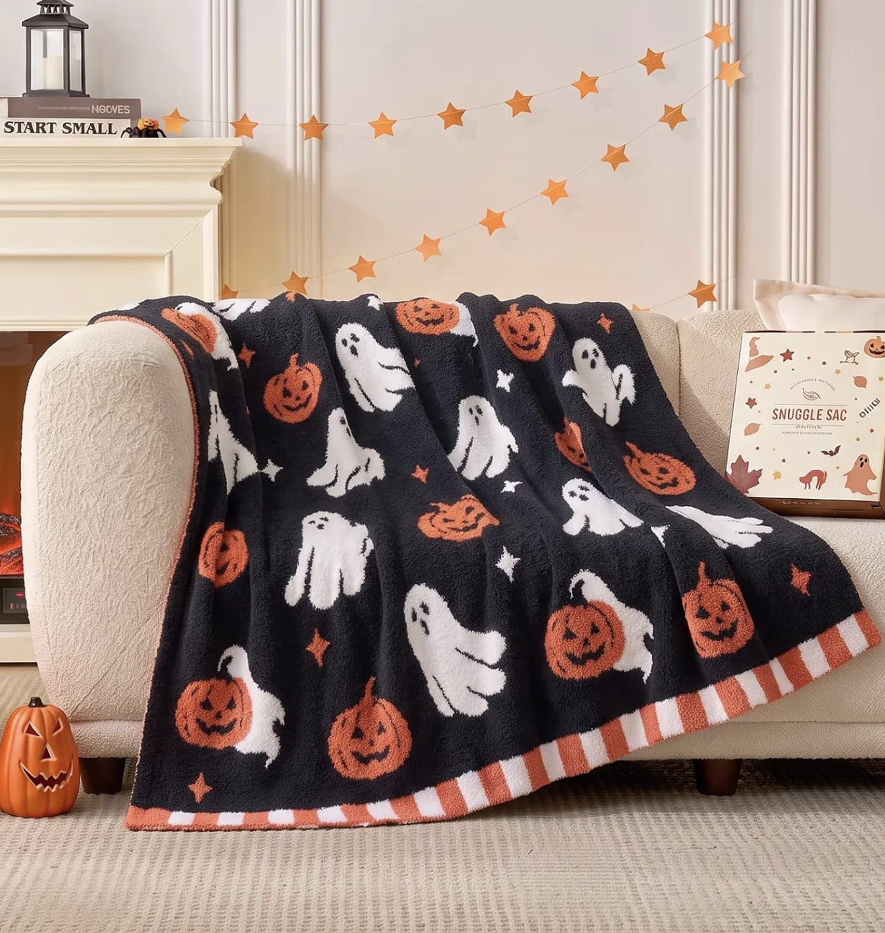 halloween living room decor blanket