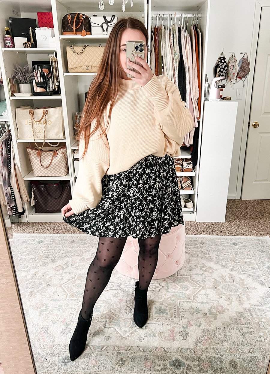 Sweater Over a Dress (How to Layer It)