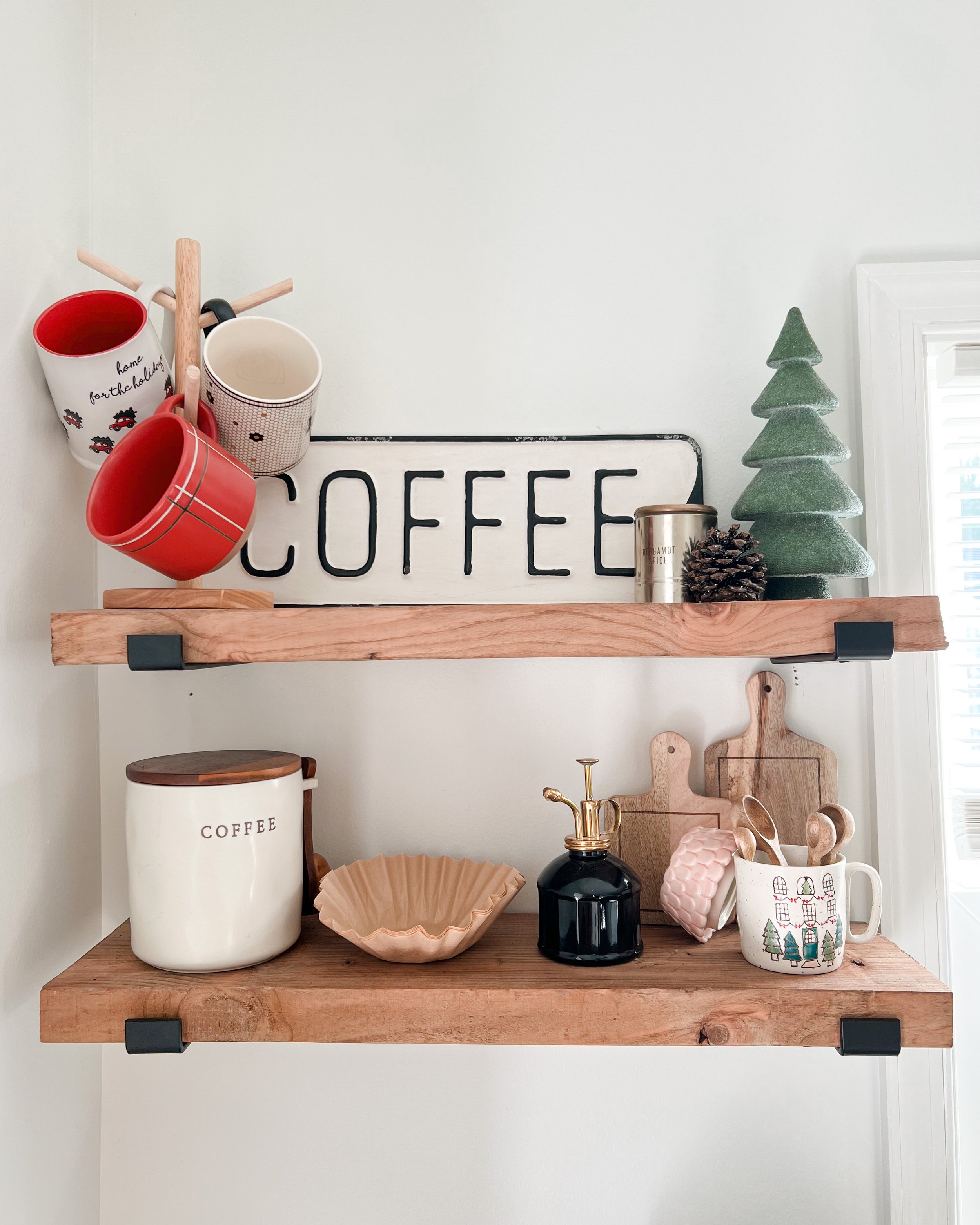 Farmhouse Coffee Bar Idea For A Small Space — serenaajoyce