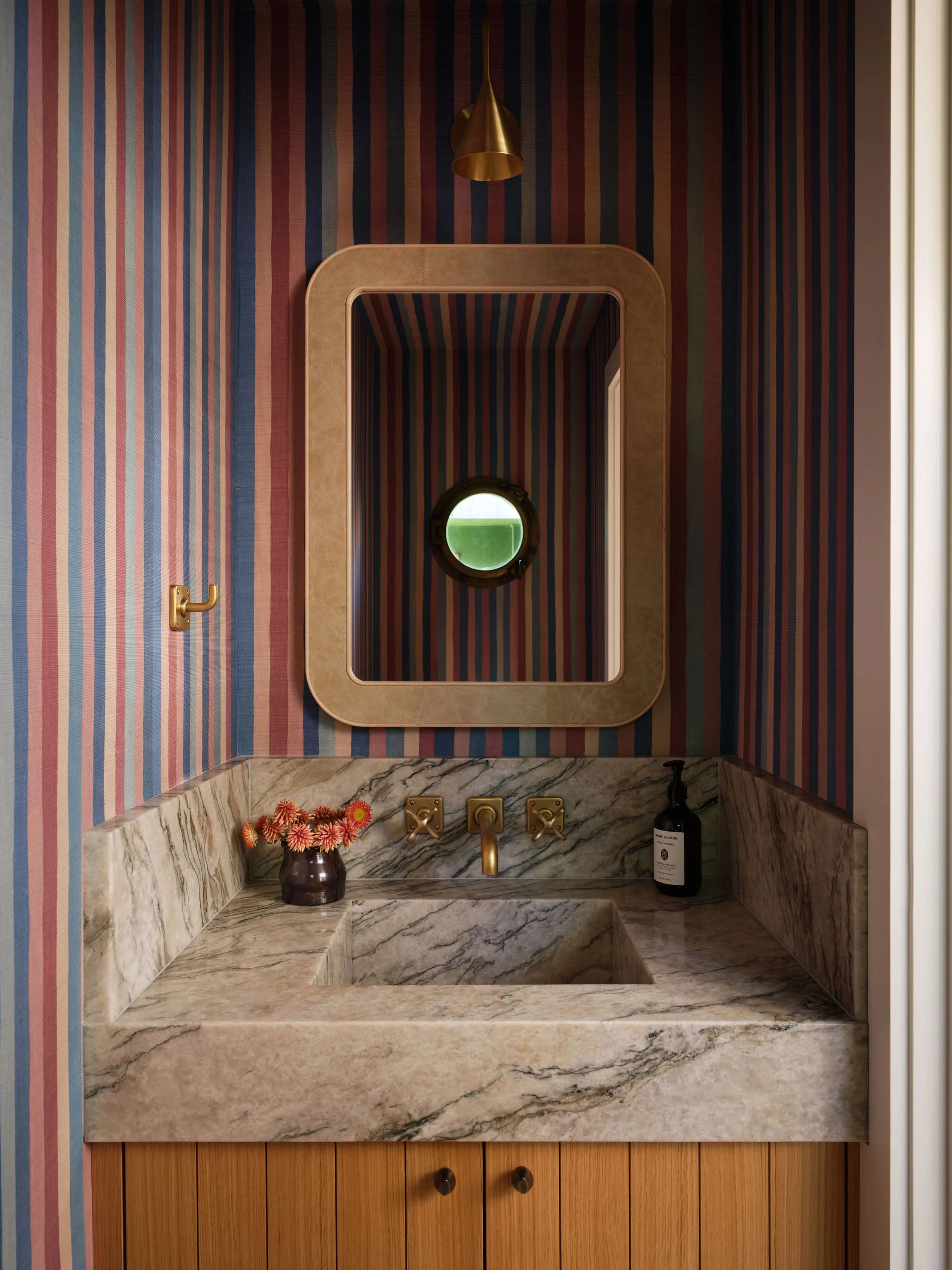 Seattle Interior Designer House Boat Powder Room