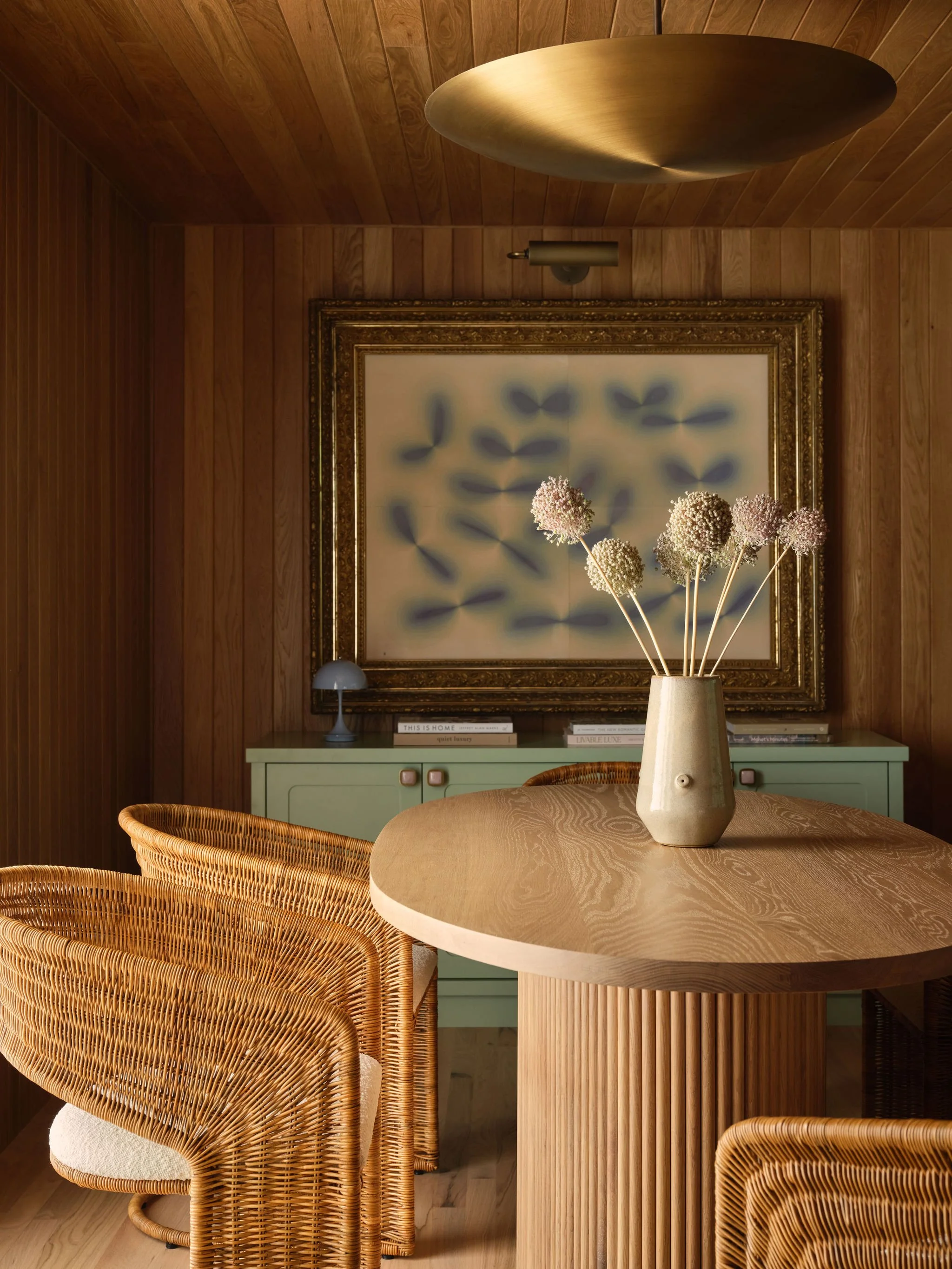 Seattle Interior Designer House Boat Dining Room