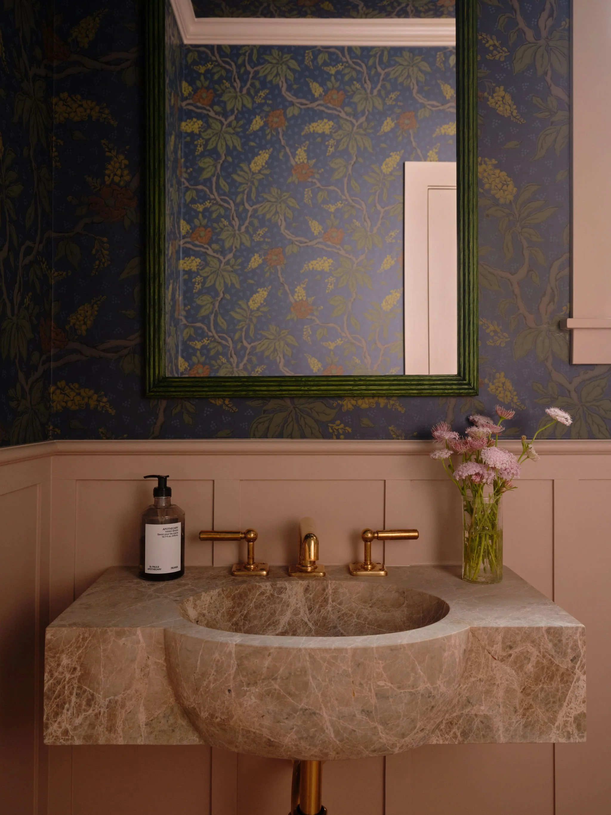 Anja Michals Interior Design Mill Valley - Powder Bath