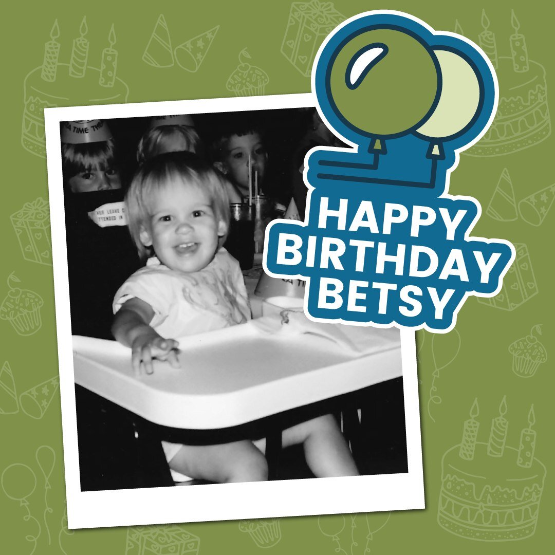 HBD to our Director of Content &amp; Senior Account Manager, Betsy! She was today years old when she learned the hole in the pasta spoon measures out one serving of spaghetti. Here's hoping someone else is making you dinner tonight on your special da