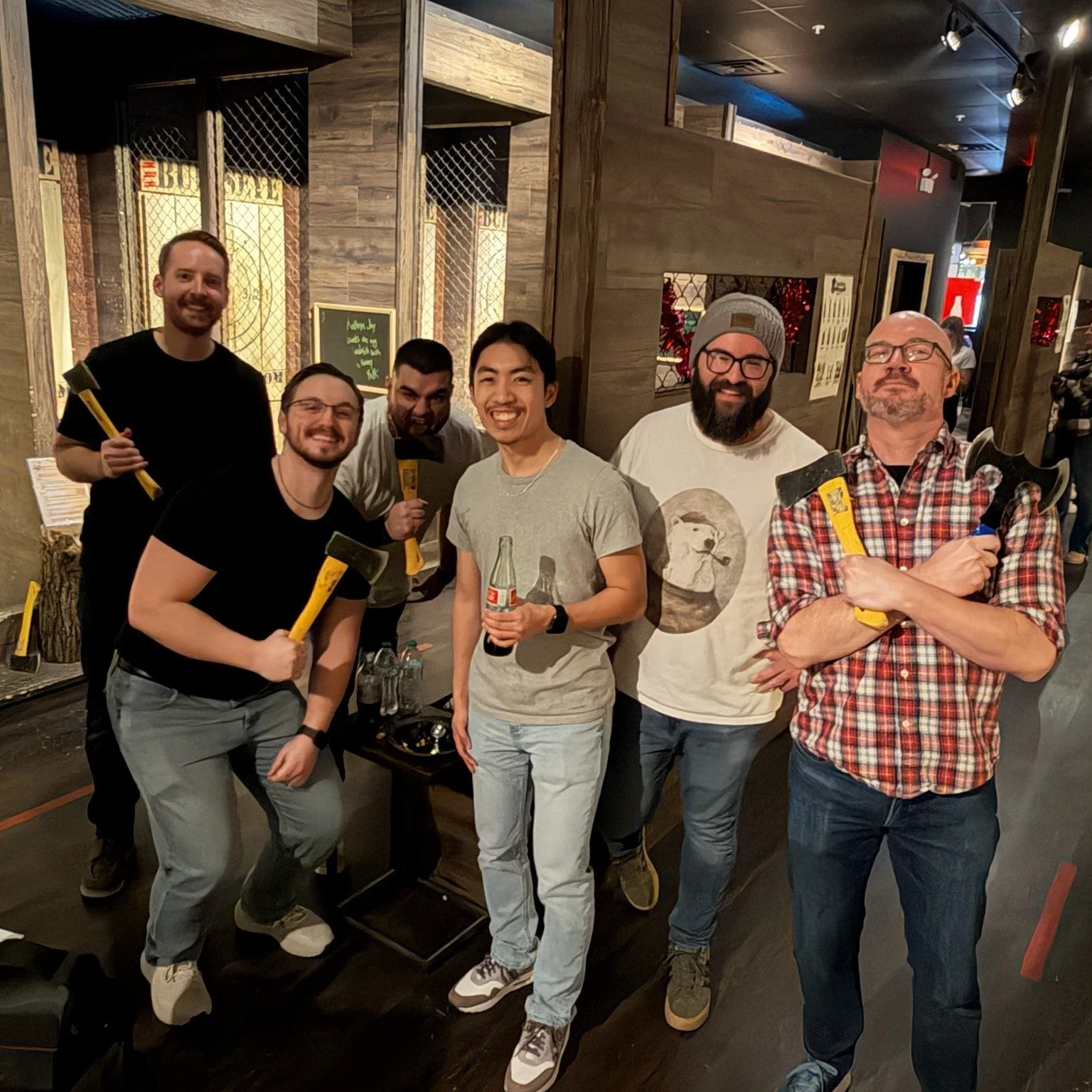 Work hard. Throw axes harder. 💥For our 24th birthday, we skipped the cake cutting and went straight to axe-throwing + a rage room. Turns out the best way to celebrate&hellip; is smashing things together! 🪓10/10 would break stuff again.