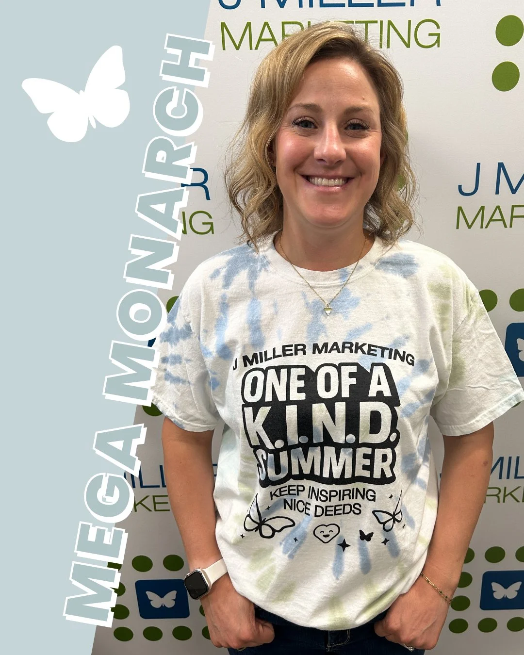 Congrats to Amber, our February Mega Monarch! 👑Her teammates recognized her for always going the extra mile to make her accounts&rsquo; store events a success. We appreciate the dedication and effort you bring to the team&mdash;way to go, Amber!