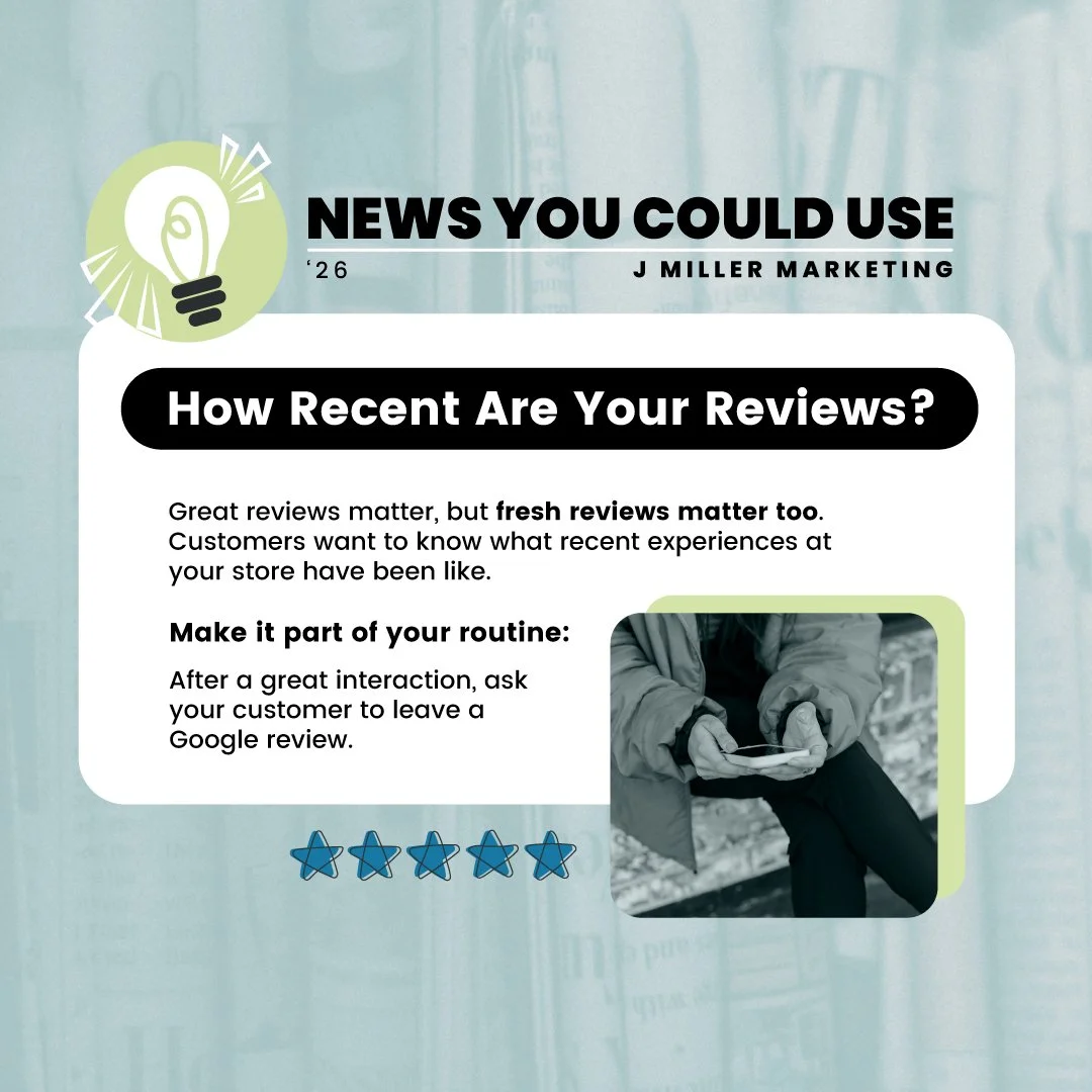 A five-star review is great. A five-star review from last week is even better. ⭐ Keeping a steady flow of fresh reviews gives potential customers a more current look at what it&rsquo;s like to do business with you.