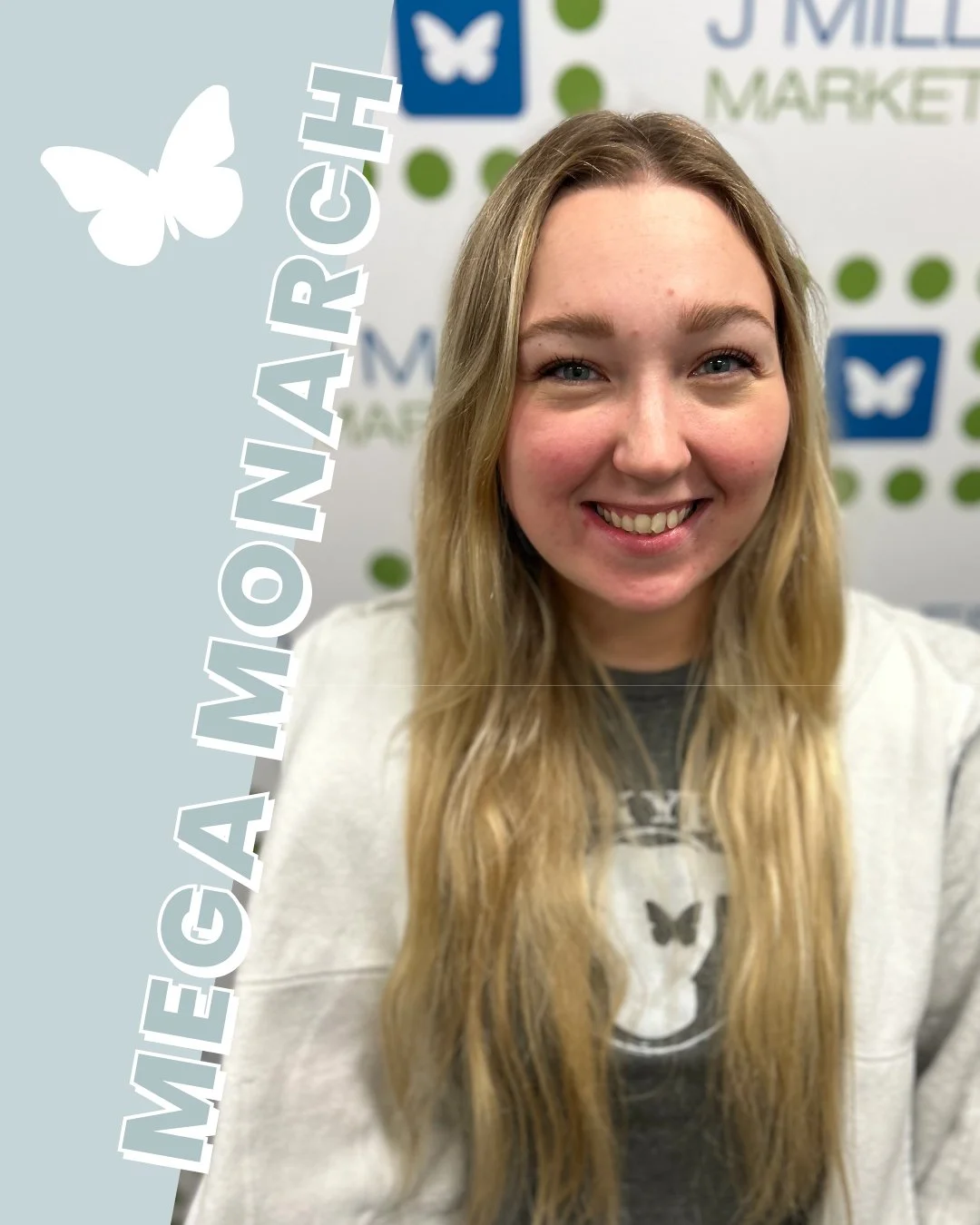 Congratulations to our July Mega Monarch, Patrycja! She was nominated for delivering exceptional client service and results that earned an amazing rave review from a happy client. WTG, Patrycja!✨