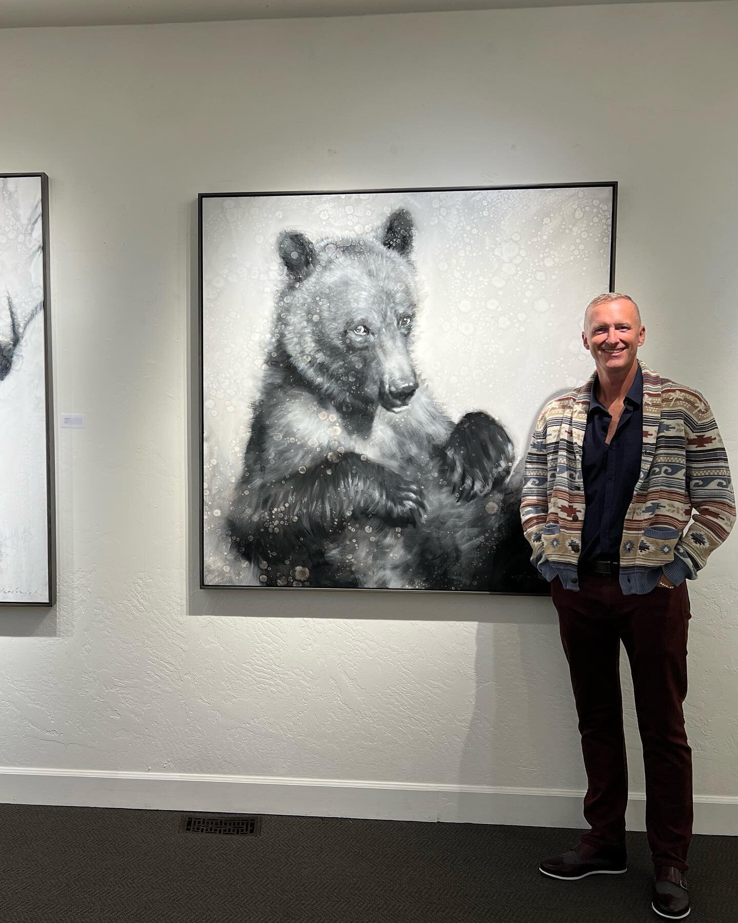 Such a lovely show for @davidrileyart at @meyergallery in Park City tonight. Check it out if you&rsquo;re in the area! #davidrileyart #artshow #parkcity #parkcityutah