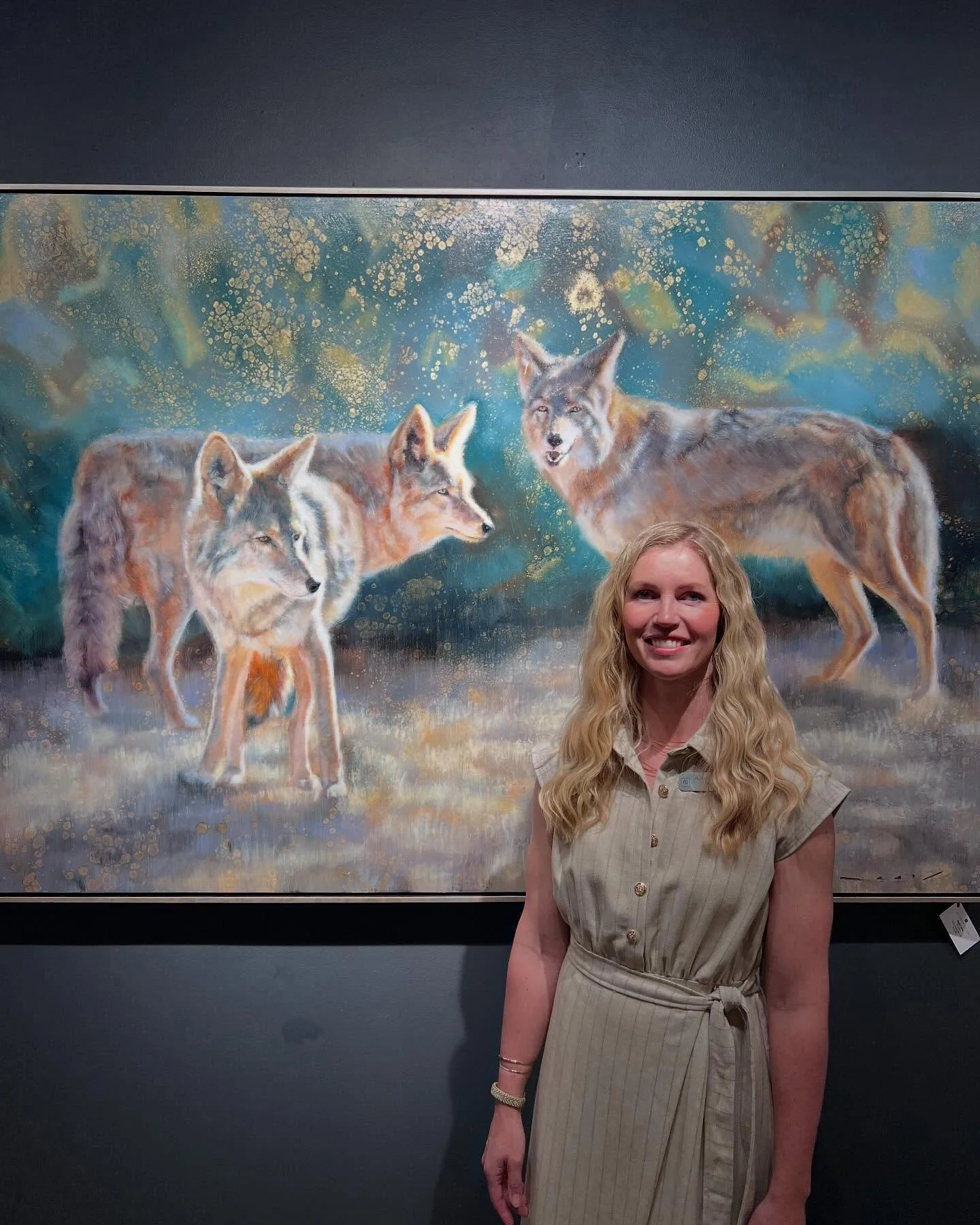 Check out the artwork @marshallgallery ! I had such a great time enjoying the Summerish Sun last week! #artshow #marshallgallery #nealyrileyart