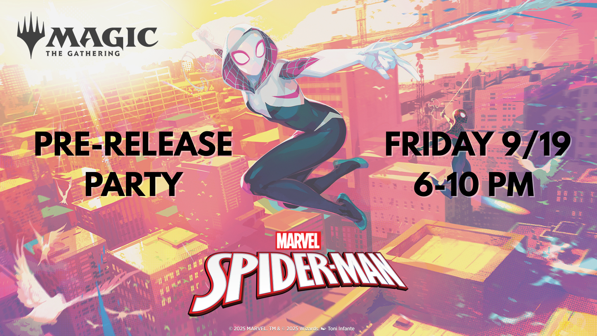 Magic the Gathering: Marvel’s Spiderman Pre-Release Party