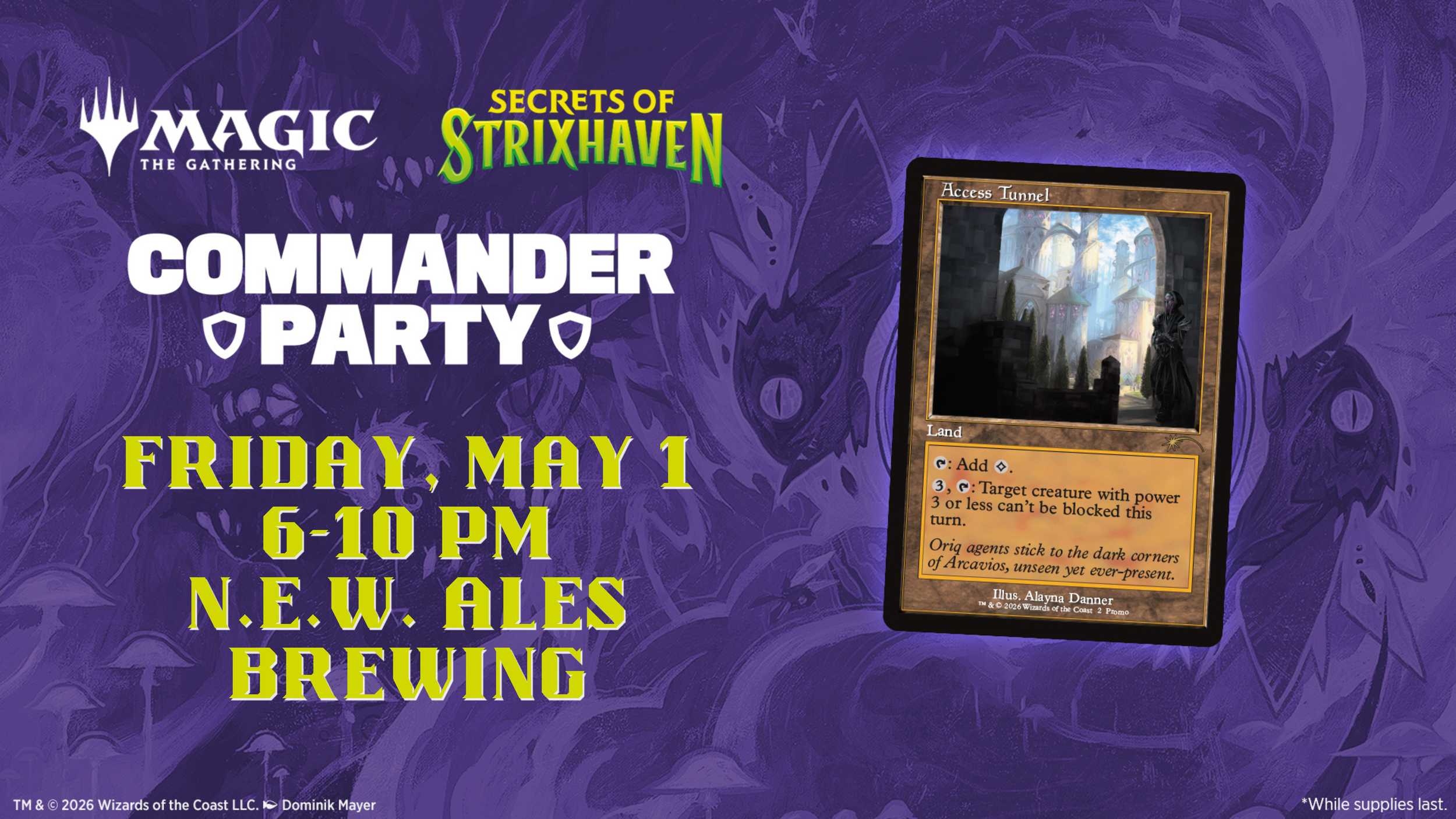 MTG Secrets of Strixhaven Commander Night