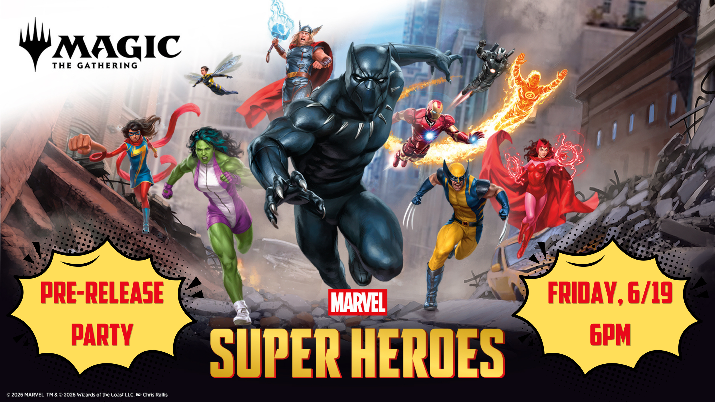 MTG Marvel Super Heroes Pre-Release Party
