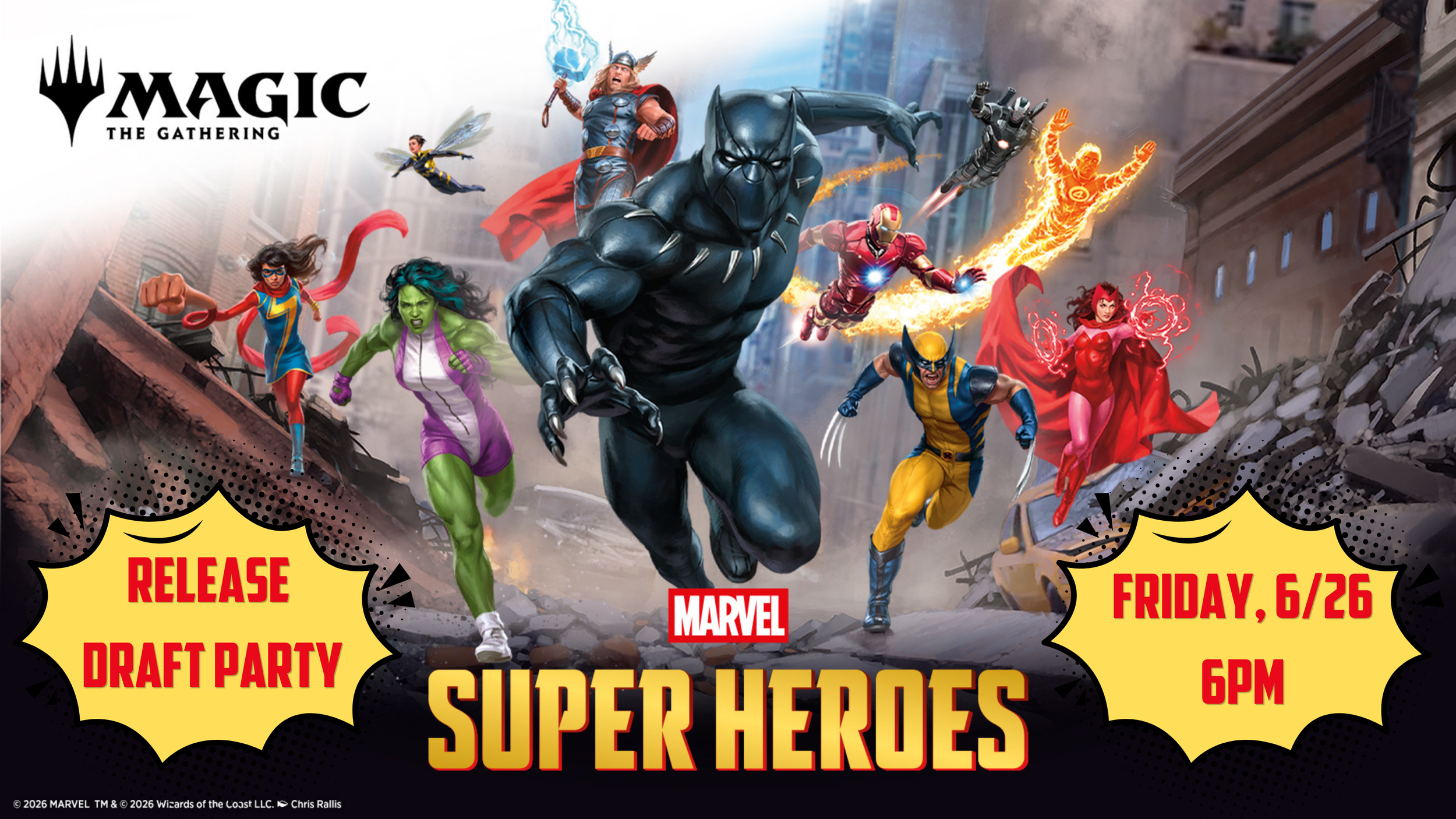 MTG Marvel Super Heroes Release Draft Party
