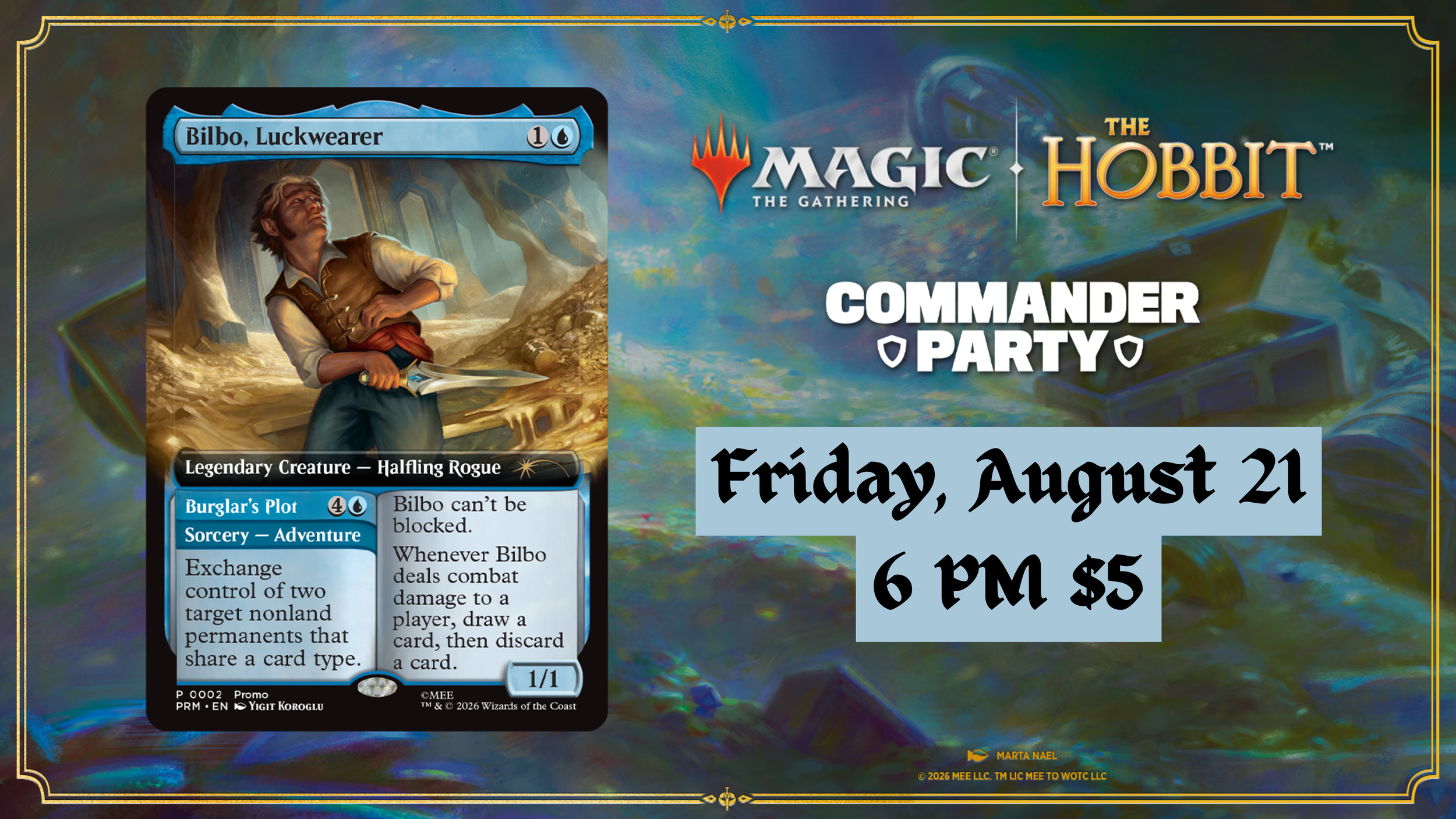 MTG The Hobbit Commander Party