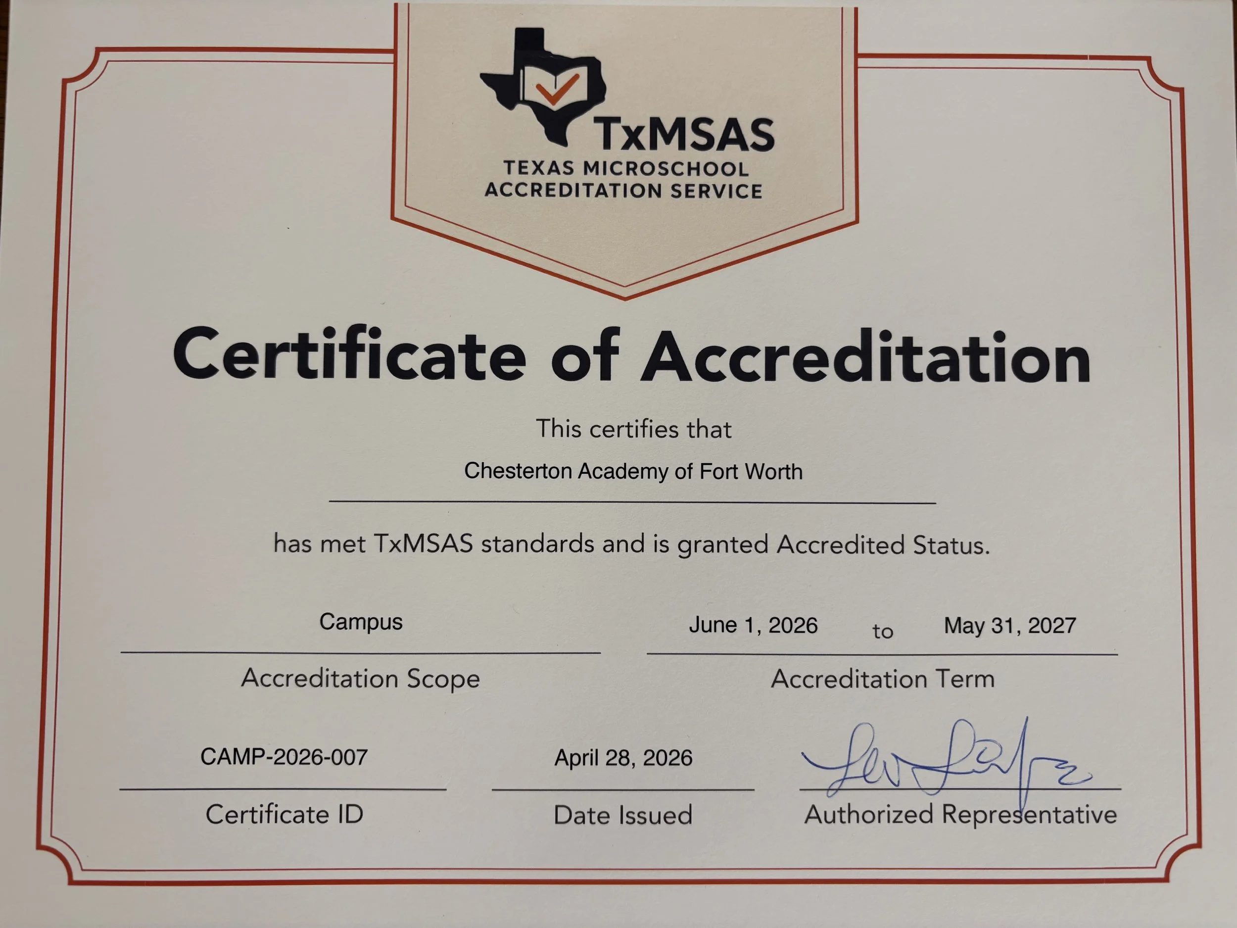 CAFW Accreditation News 📢