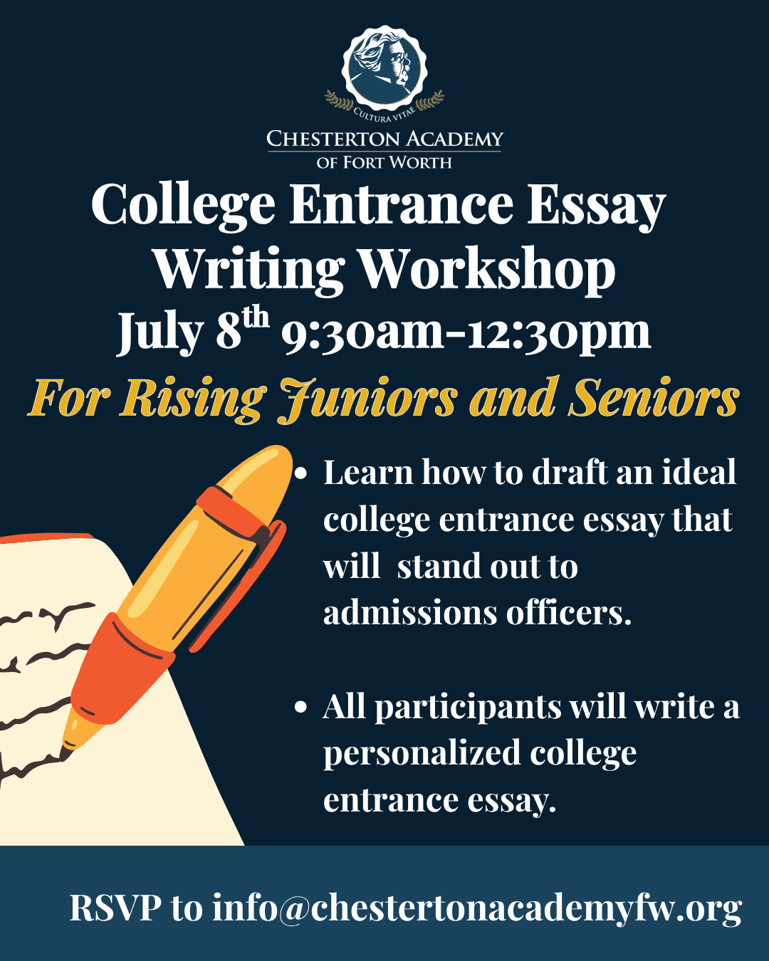College Entrance Essay Writing Workshop