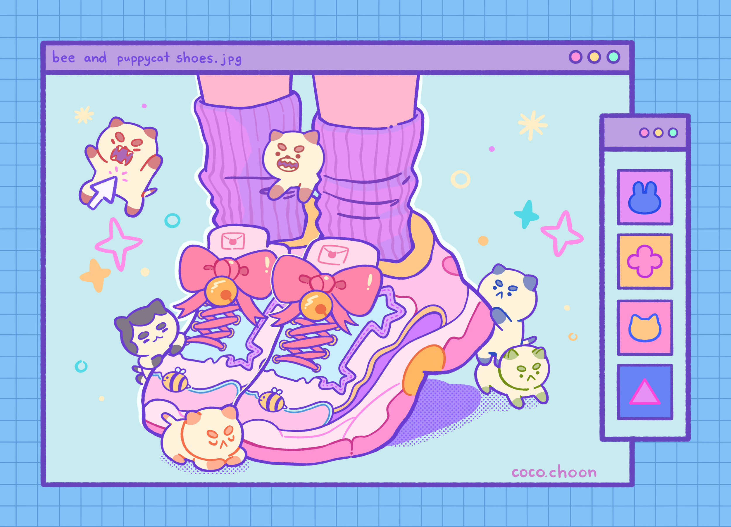 bee and puppycat shoes.png