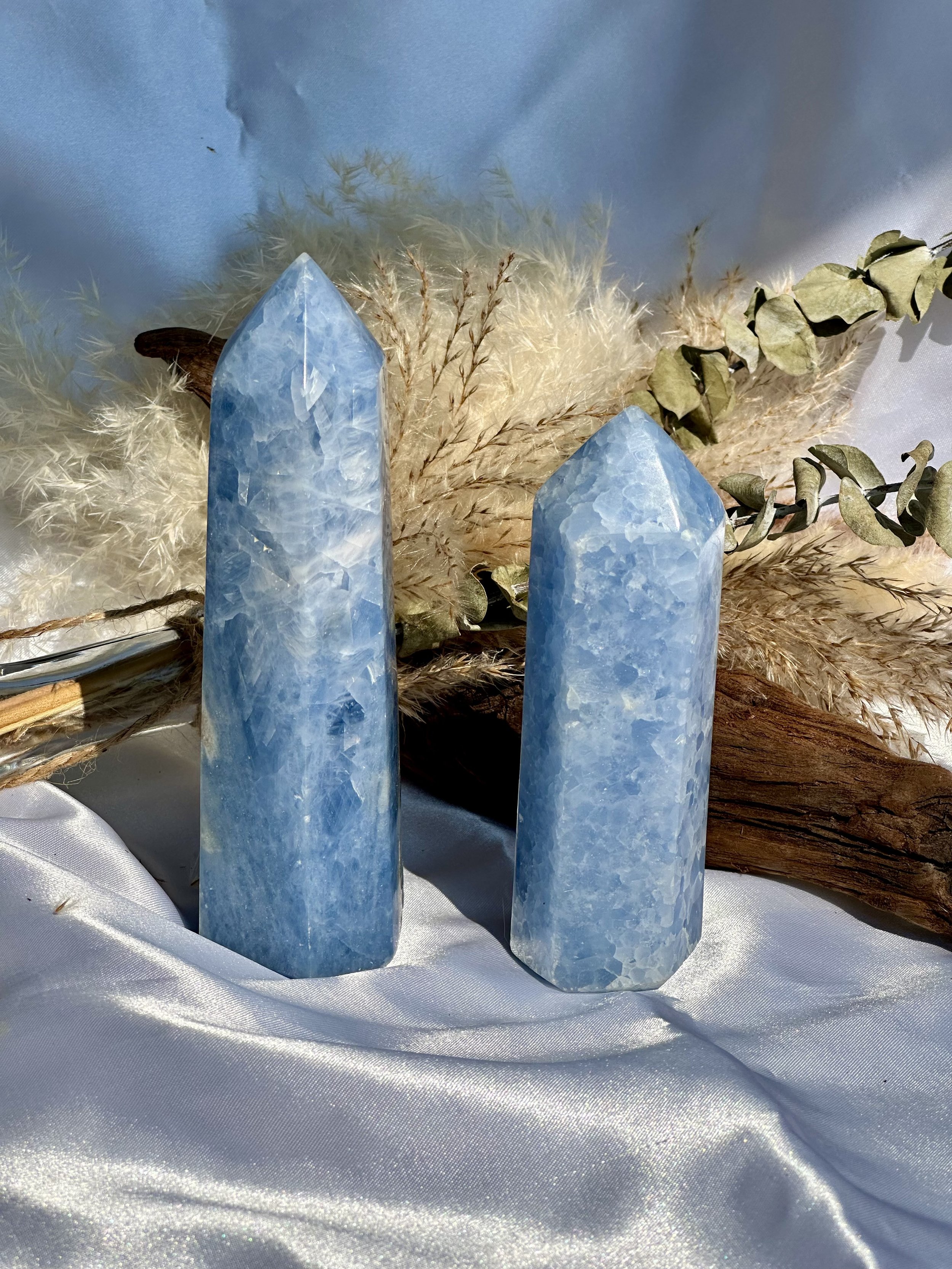 Blue Calcite Tower