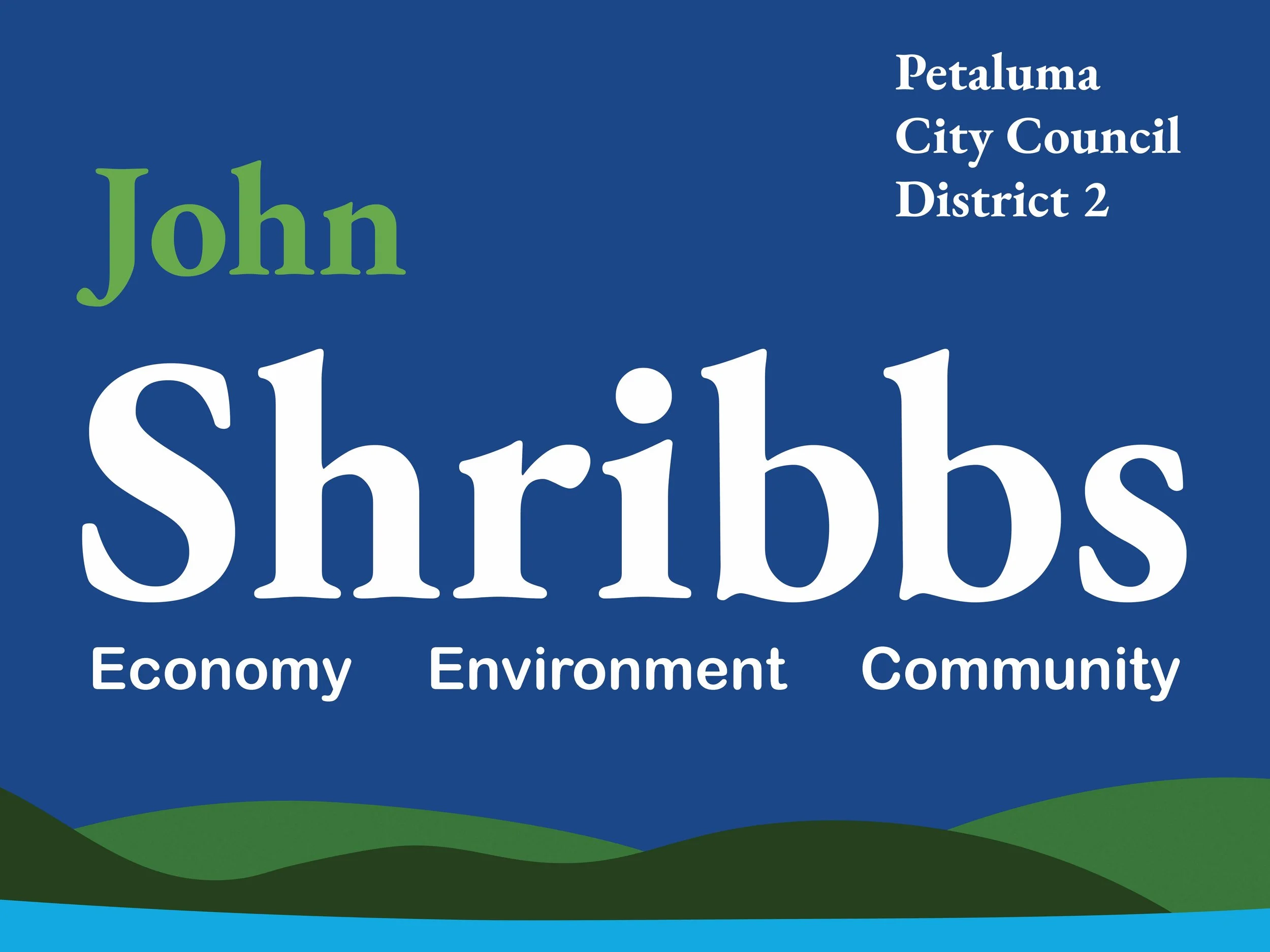 Yard signs coming soon.