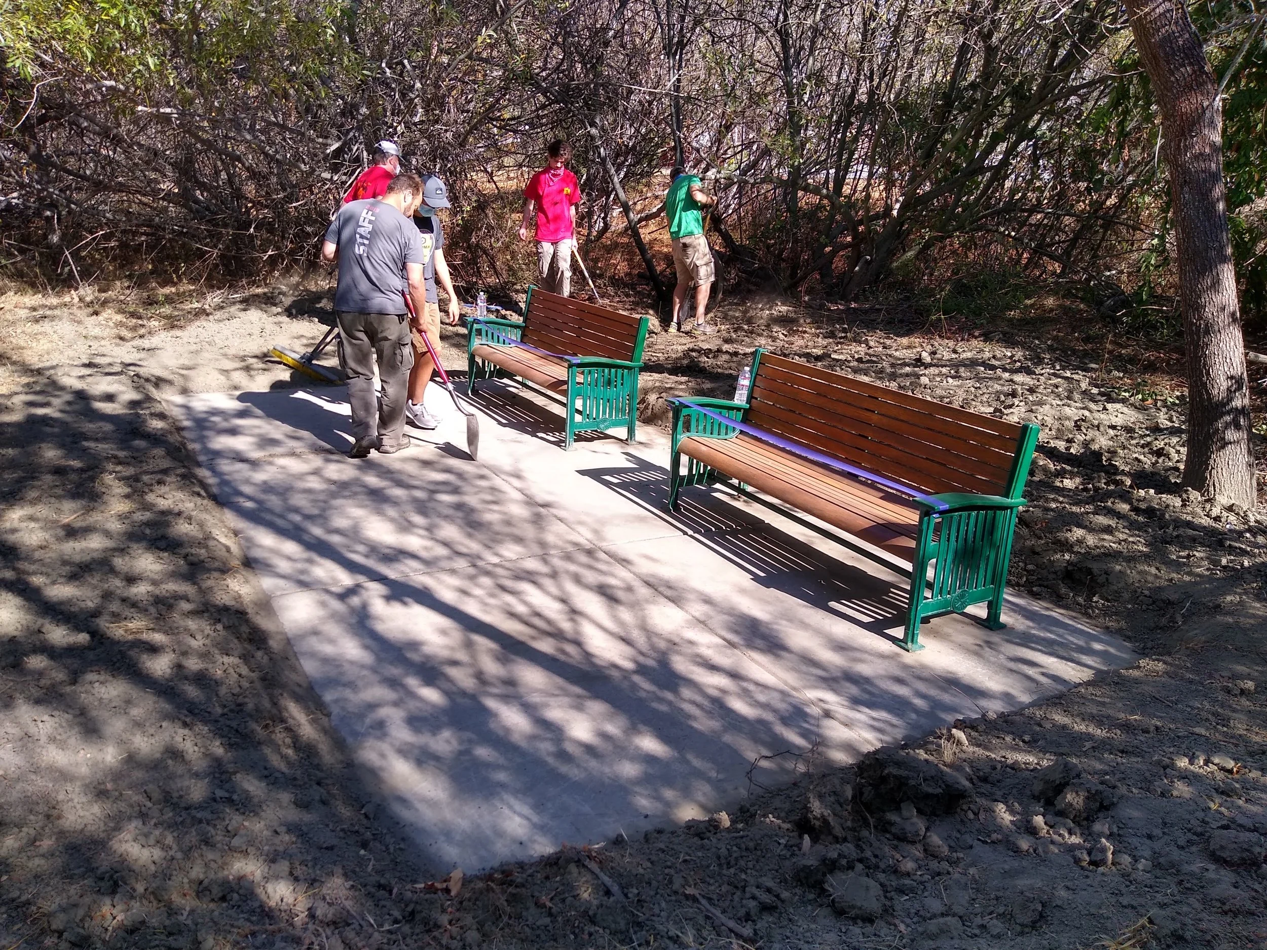 I sponsored and mentored Eagle Scout to refurbish 4 benches on Washington Creek Trail. These benches were buried by prior flood incident and now useable. 
