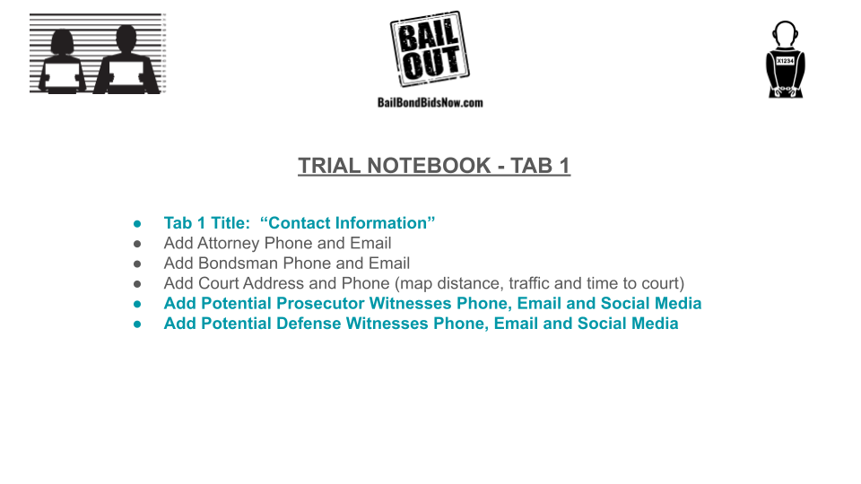 Texas Criminal Trial Preparation - Contact Information