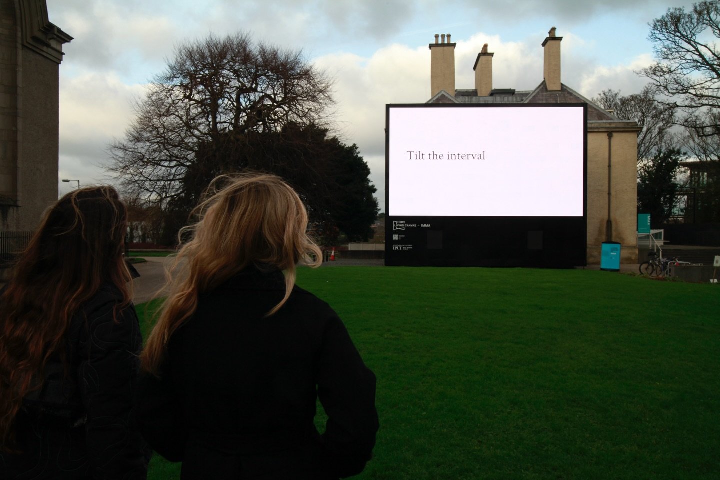 Why not wrap up warm, brave the cold (maybe with a coffee in hand!) and take in Tilt the interval at @immaireland 

❄️Looping continuously from 9:30 am -18:30 pm

❄️Closing Wednesday 7 Jan 2026 (tomorrow!)

Dwelling in the interval of time that bridg
