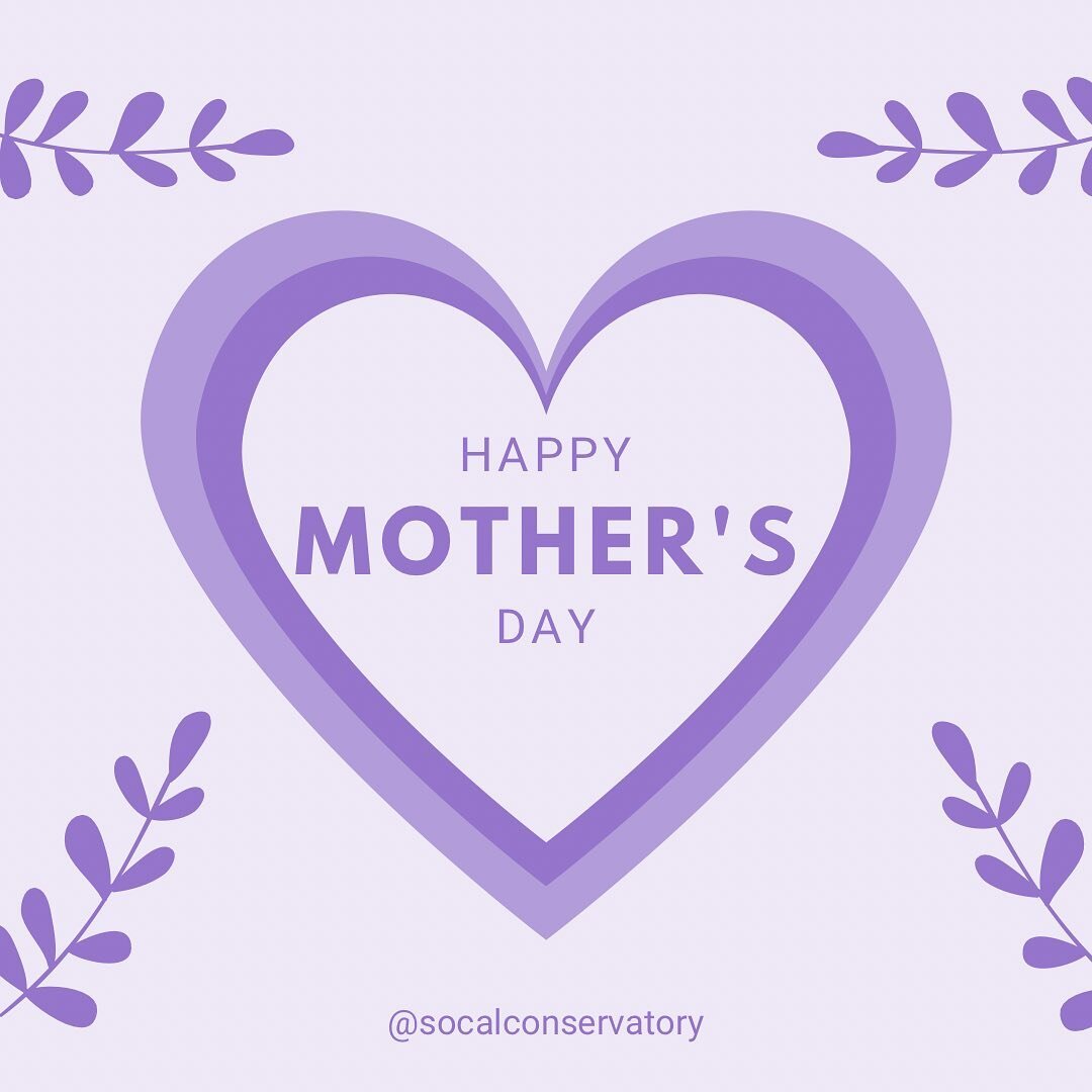Happy Mother&rsquo;s Day from @socalconservatory 💜