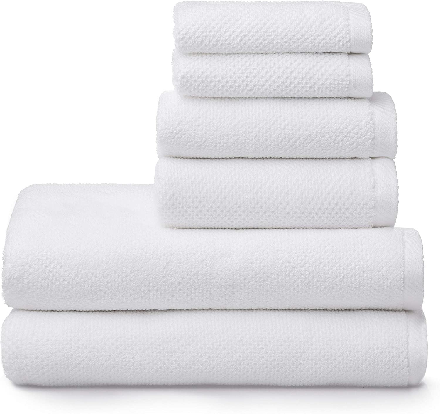 Best textured towel set: These popcorn textured towels are generously sized and they look luxurious.