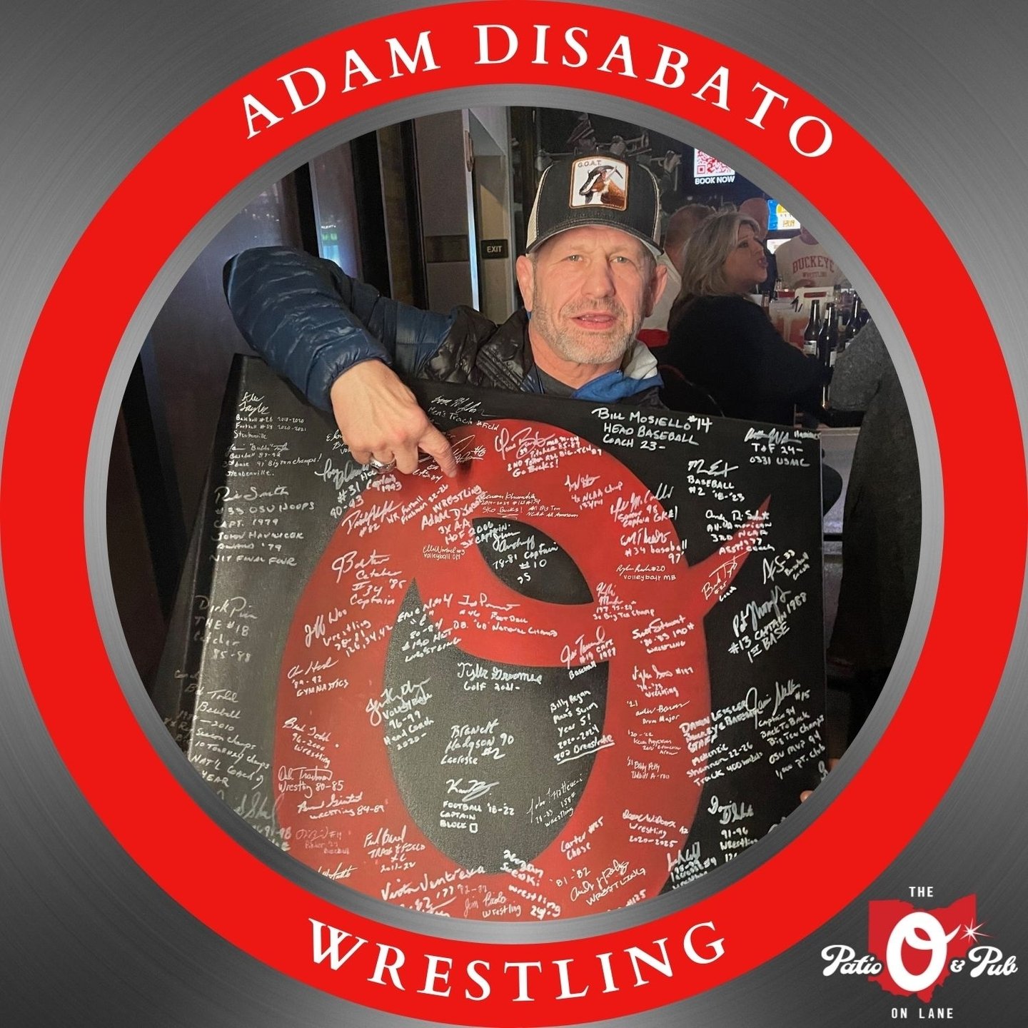 ⭐️ ADAM DISABATO, OSU wrestling 3X All American and Team Captain, made his mark at The ⭕ on Lane! #ohiostatealumni #gobucks #ohiostatebuckeyes