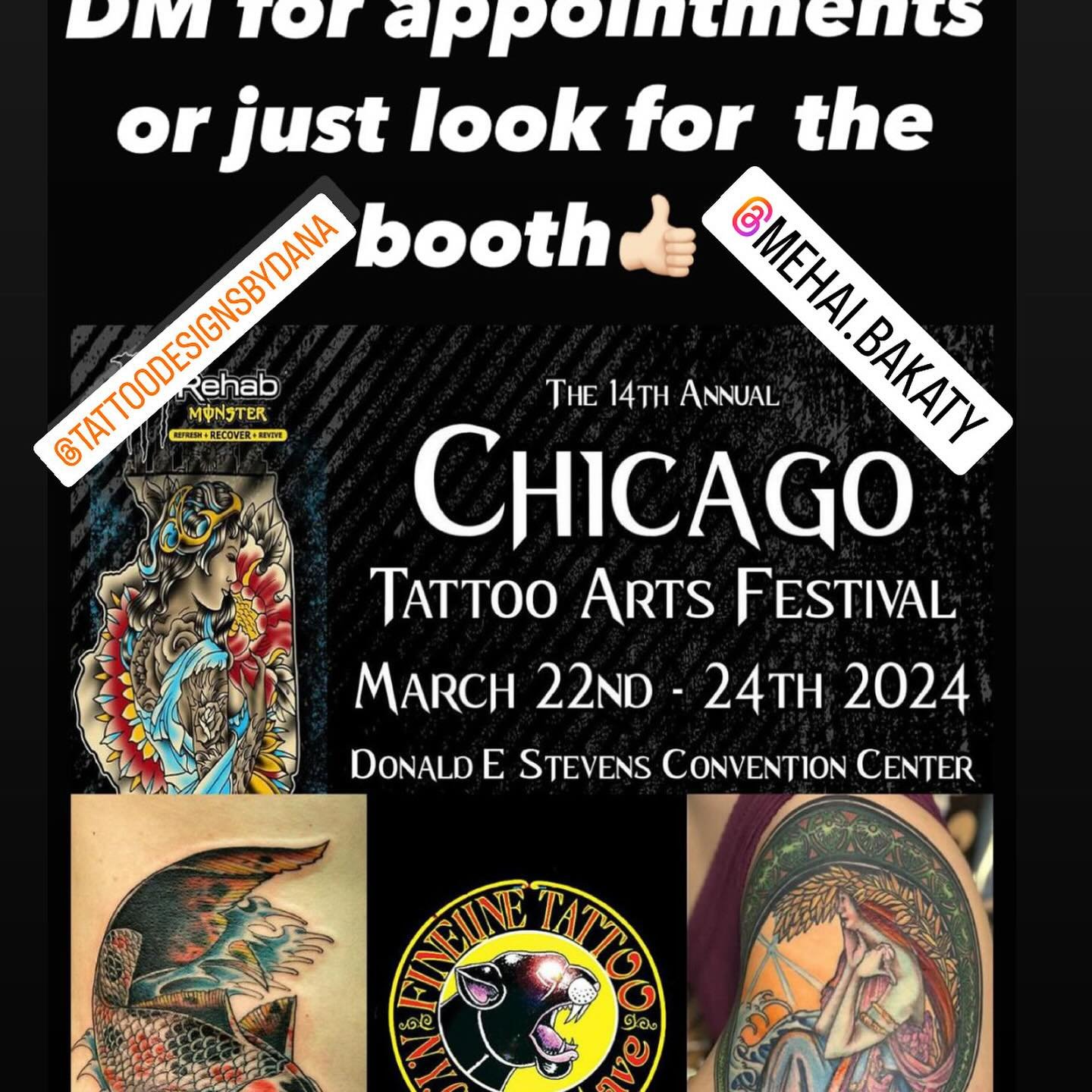 Scenes from the @chicagotattooartsfestival. Had the honor to share a booth with the venerable @danabrunson .  Always fun to hang with Dot Brunson, @gideonschory and all the other familiar faces😊 geisha from the walls of swallow tattoo in Hong Kong, 