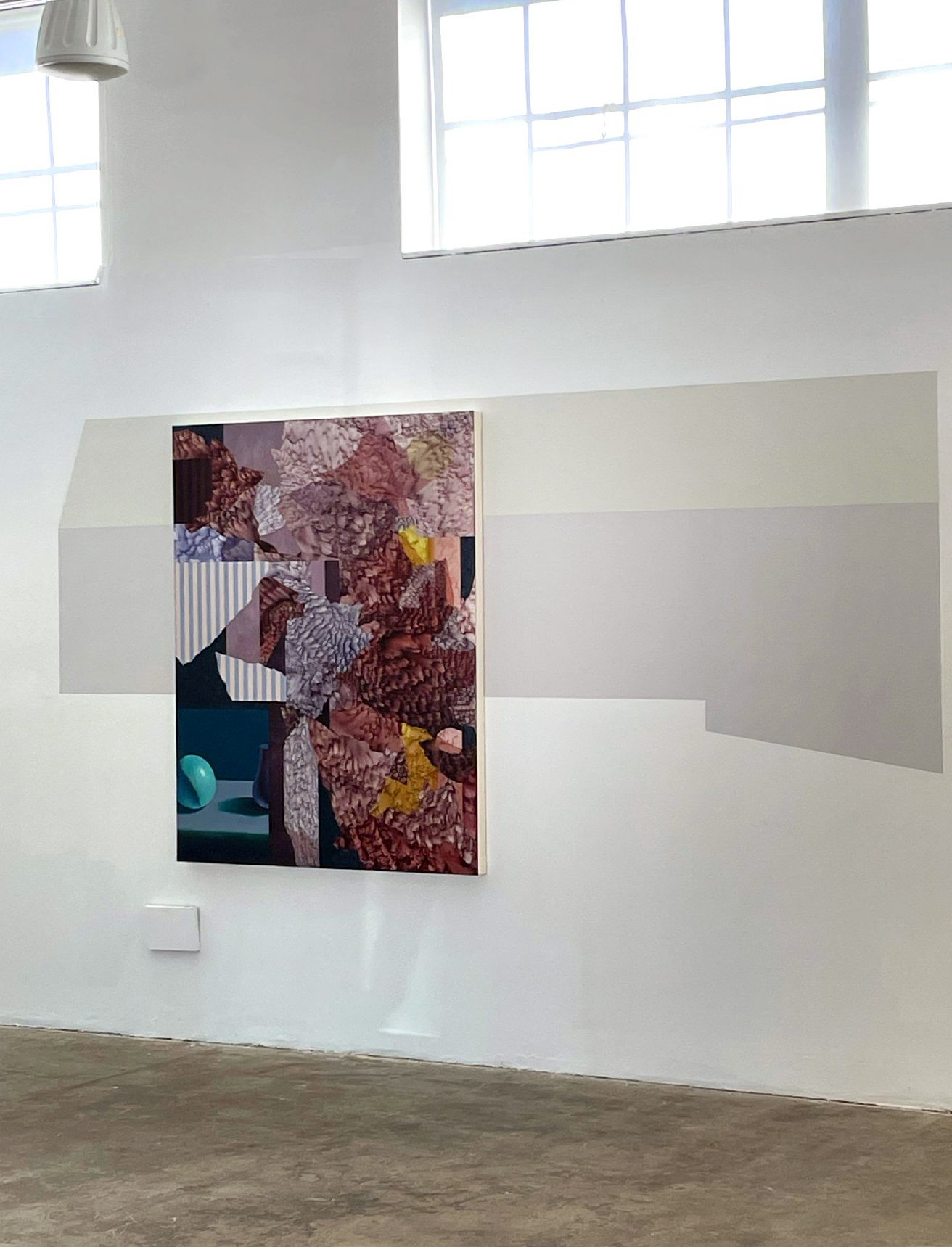 Goodnight Moon, as installed with latex wall painting, Galveston Artist Residency, November 2025 - February 2026
