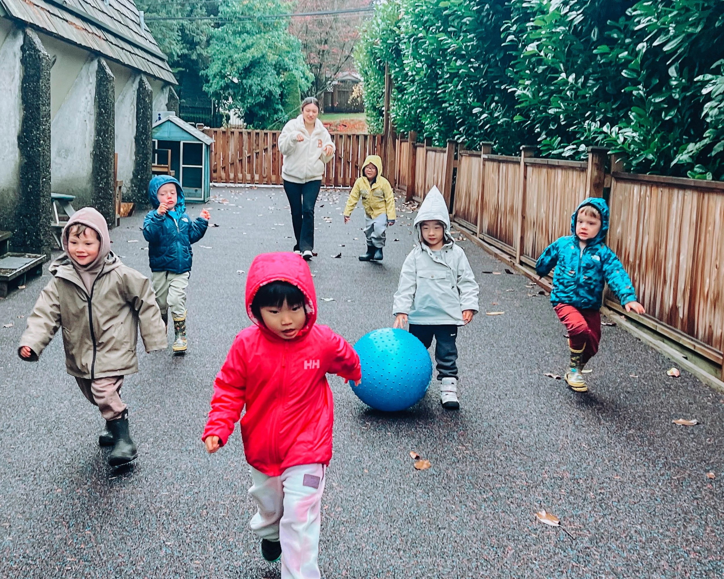 Kids Playing at Montessori West Vancouver Daycare