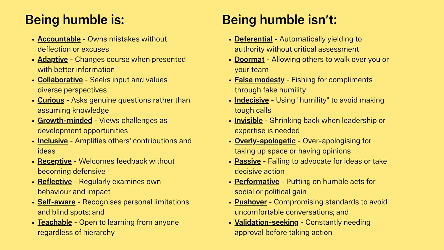 What it means to be humble — Colin D Ellis