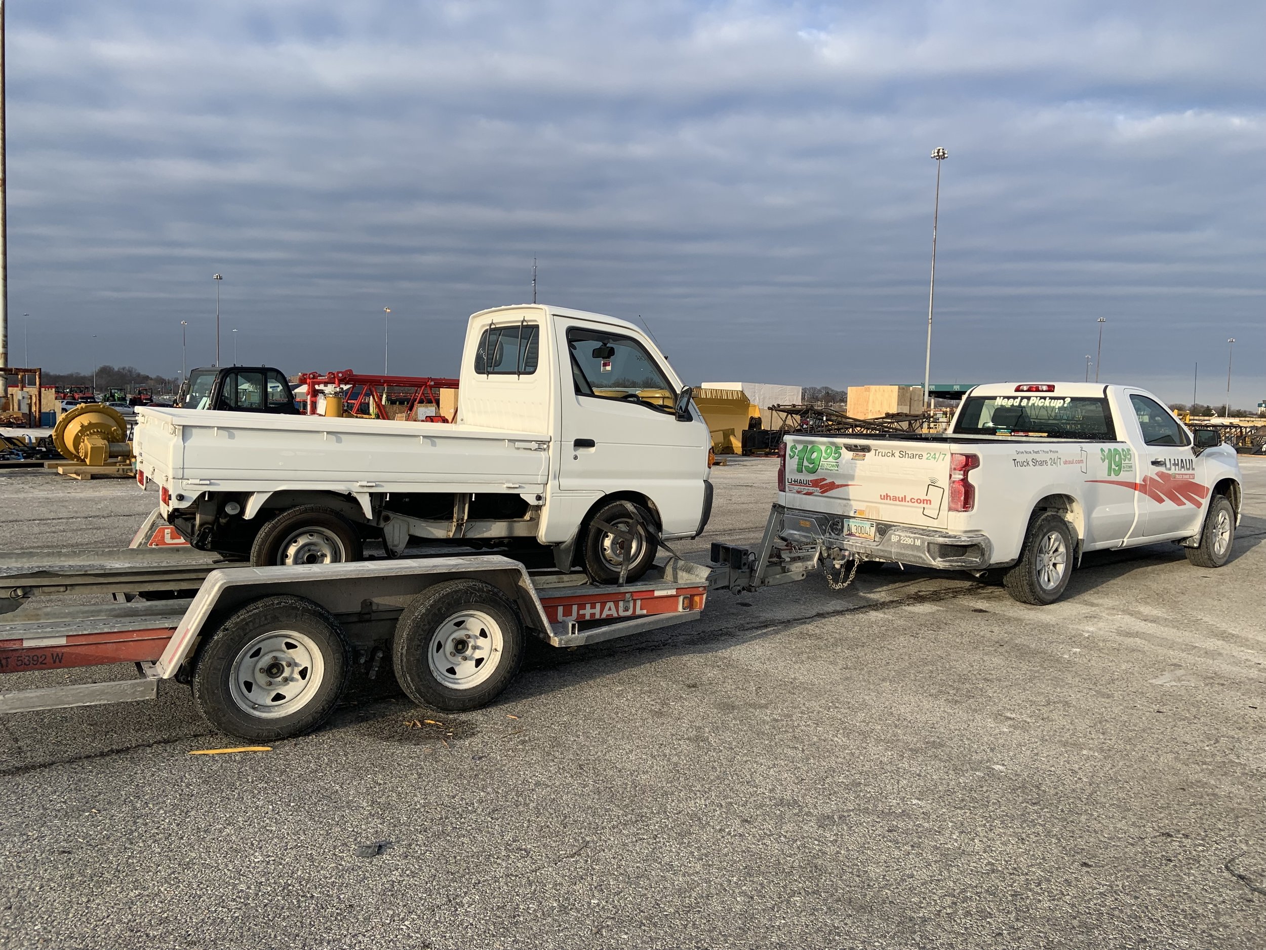Picking the truck up at the Port of Baltimore