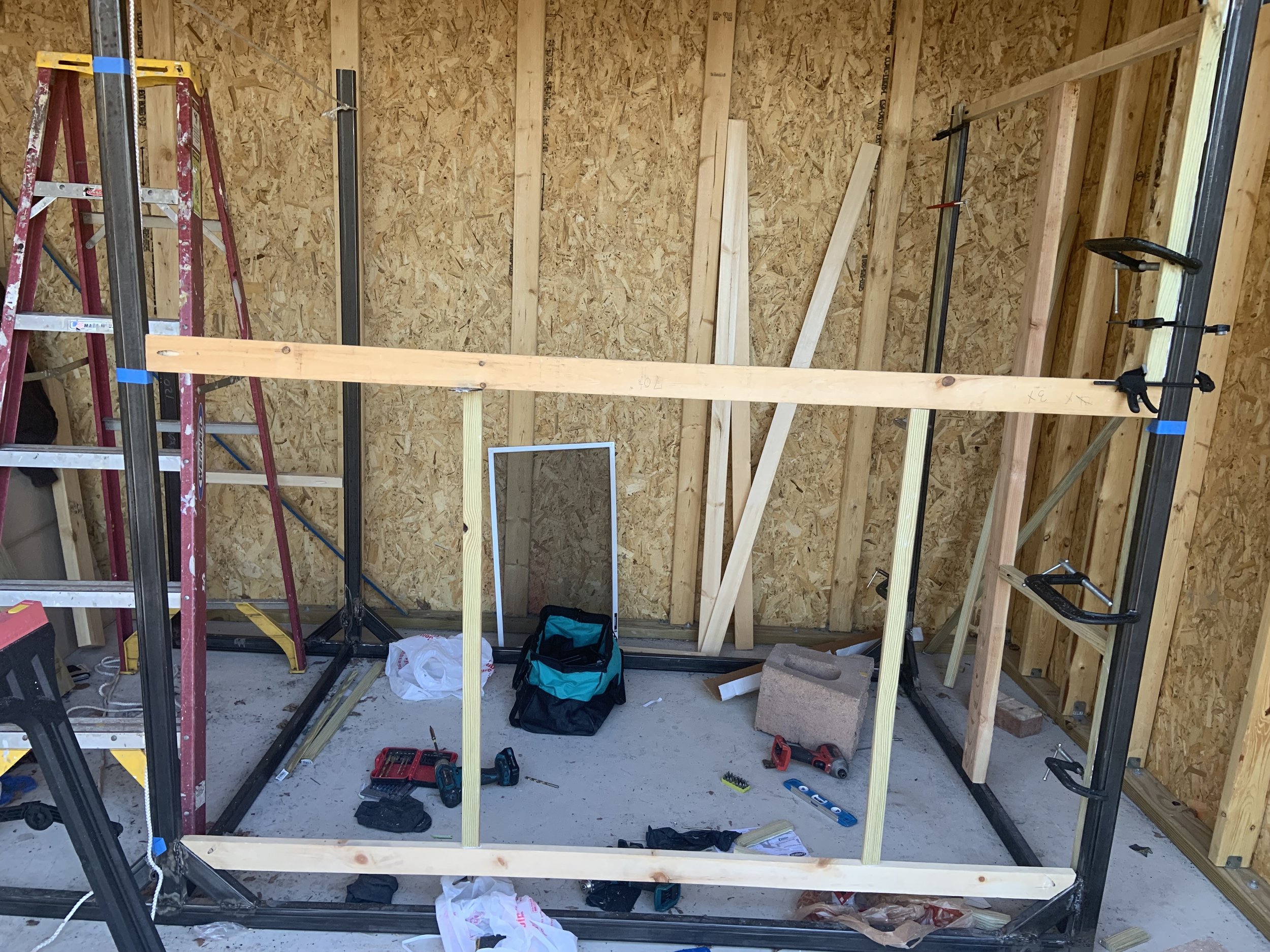 Framing the structure before installation