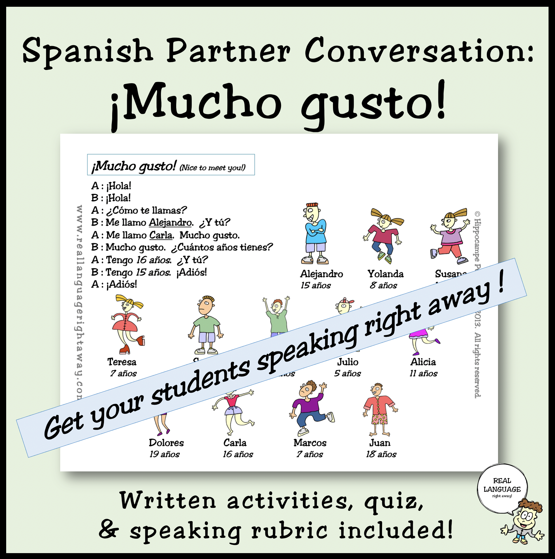 Spanish First Day Lesson