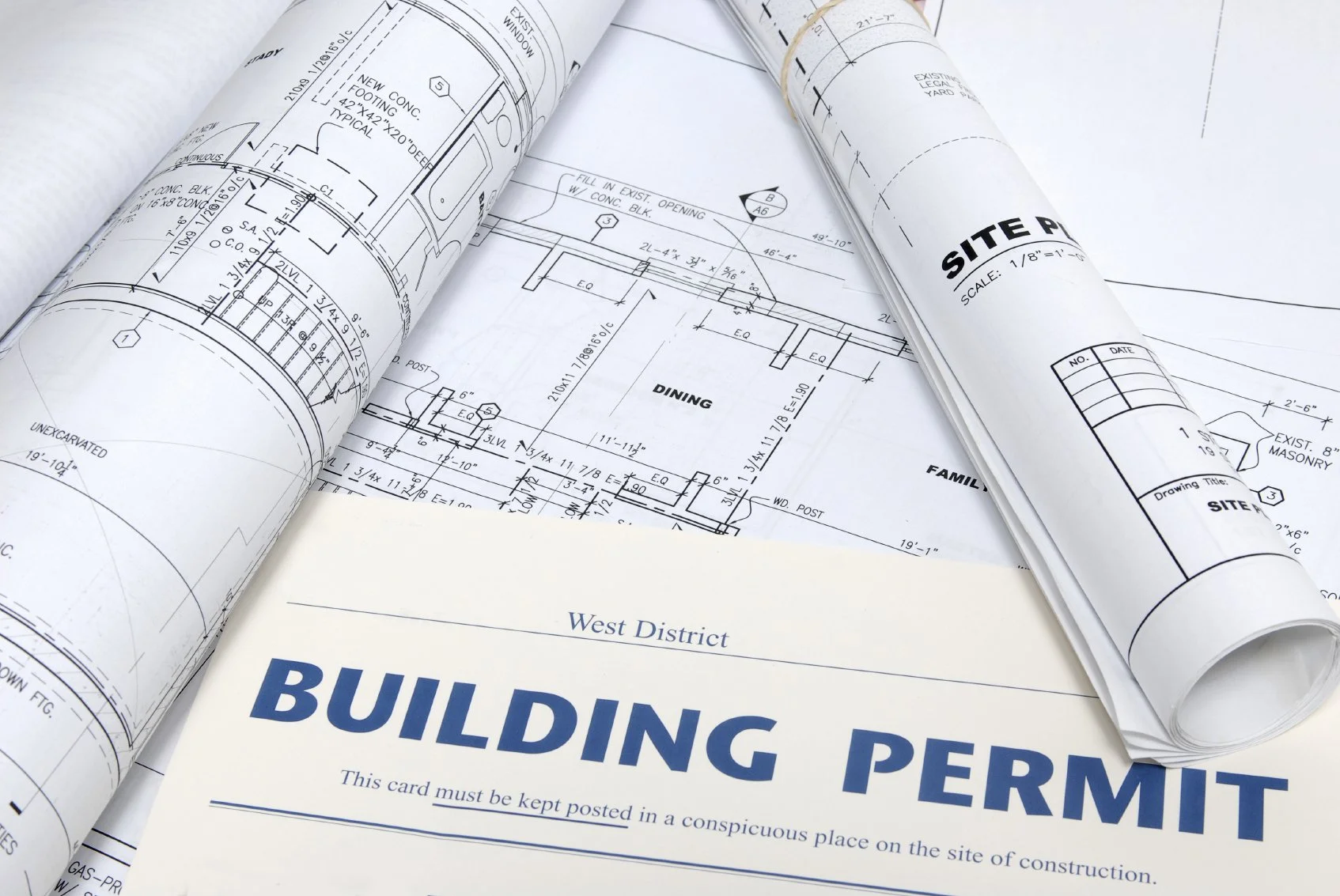 Building permit floor plan architectural designs