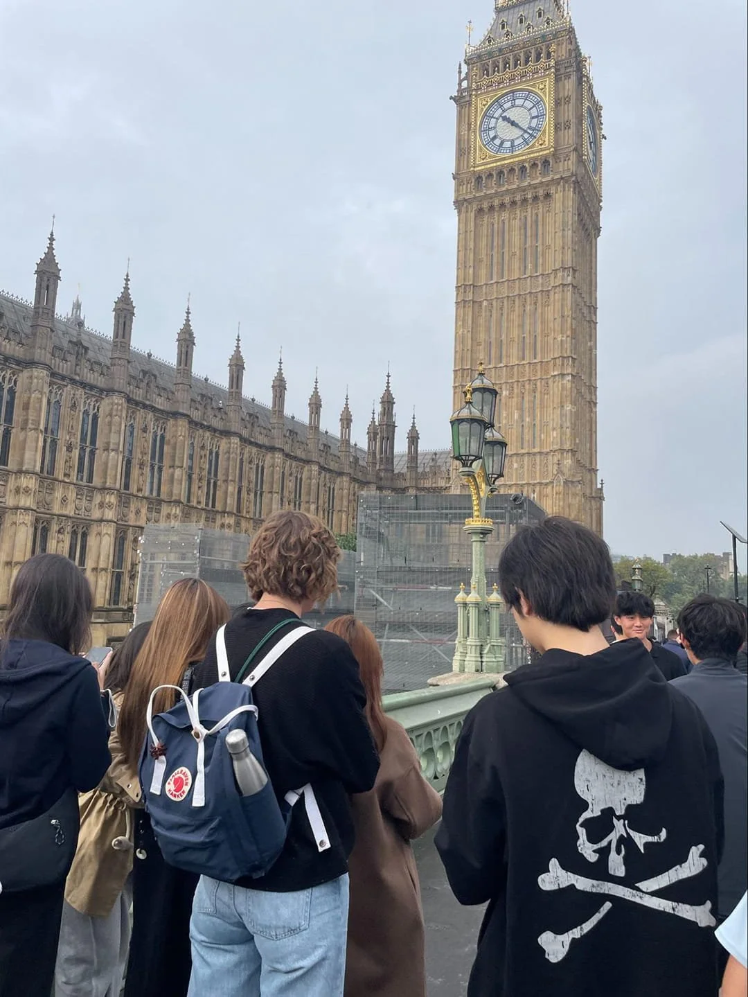 Visiting school group exploring London’s many tourist attractions